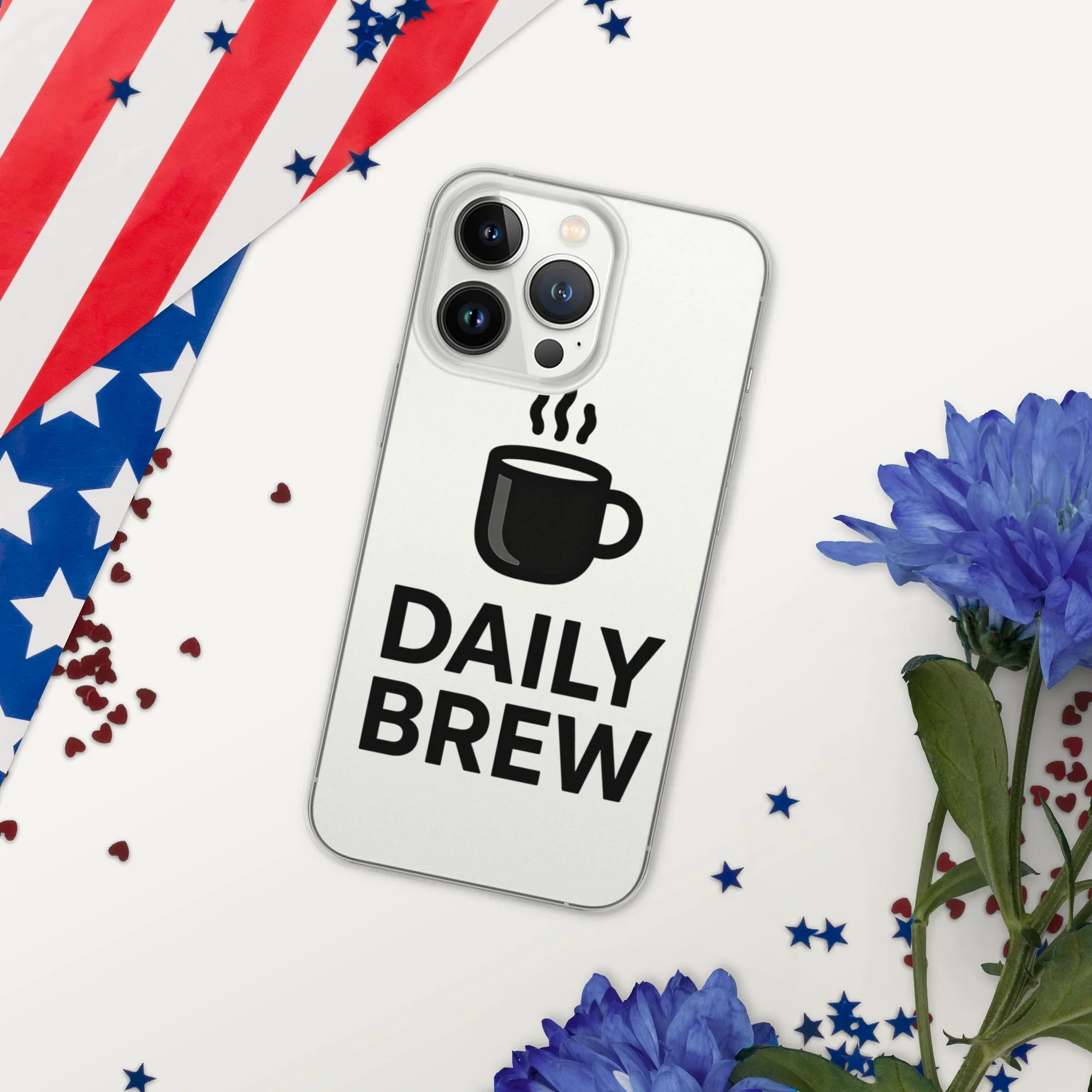 Daily Brew Phone Case – Bold Black Mug Design - RaZits