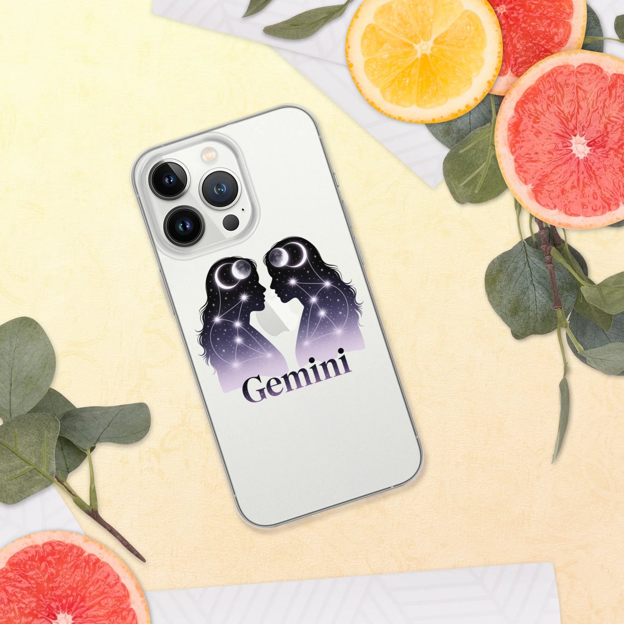 Gemini iPhone Case – Twin Lunar Reflections - RaZits