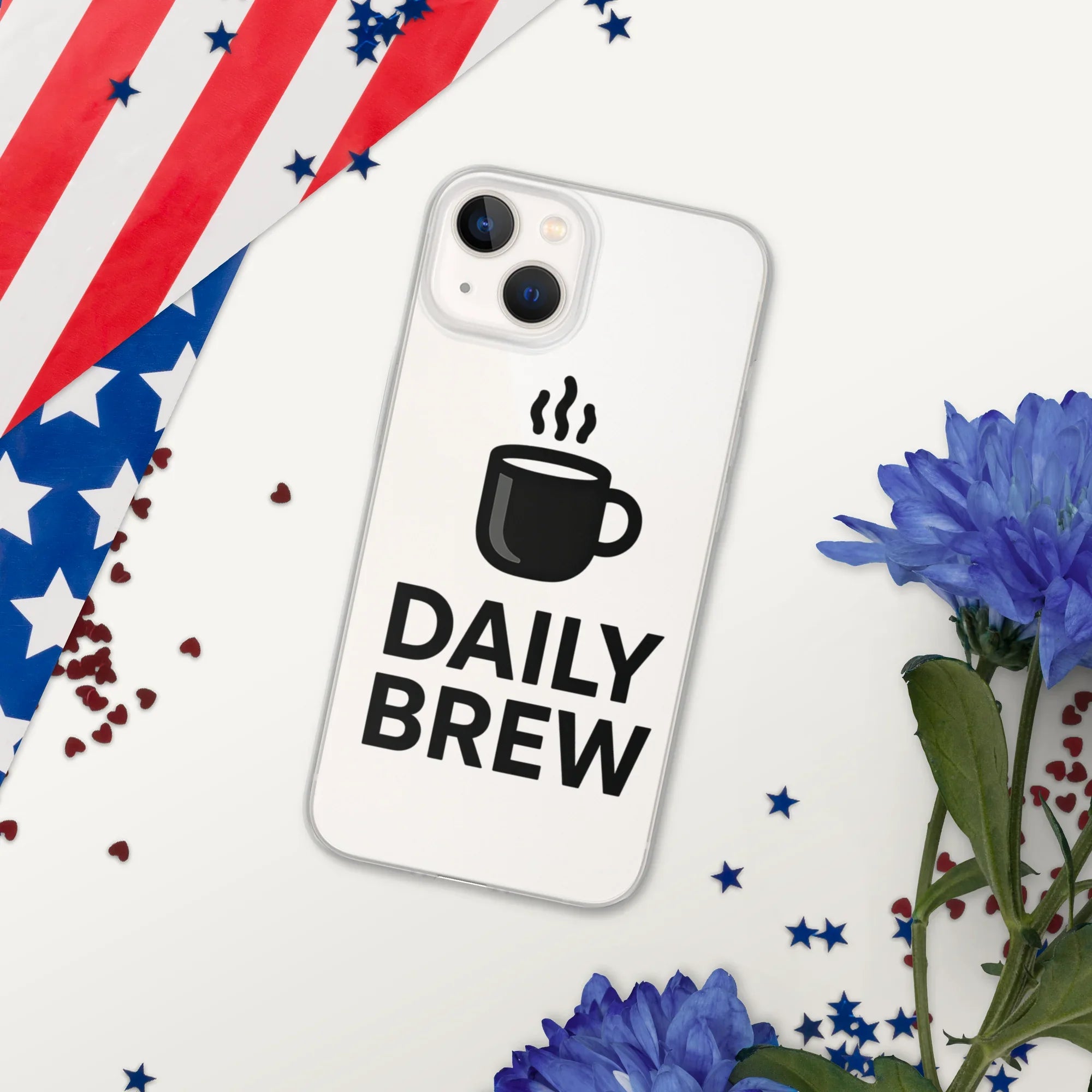 Daily Brew Phone Case – Bold Black Mug Design - RaZits