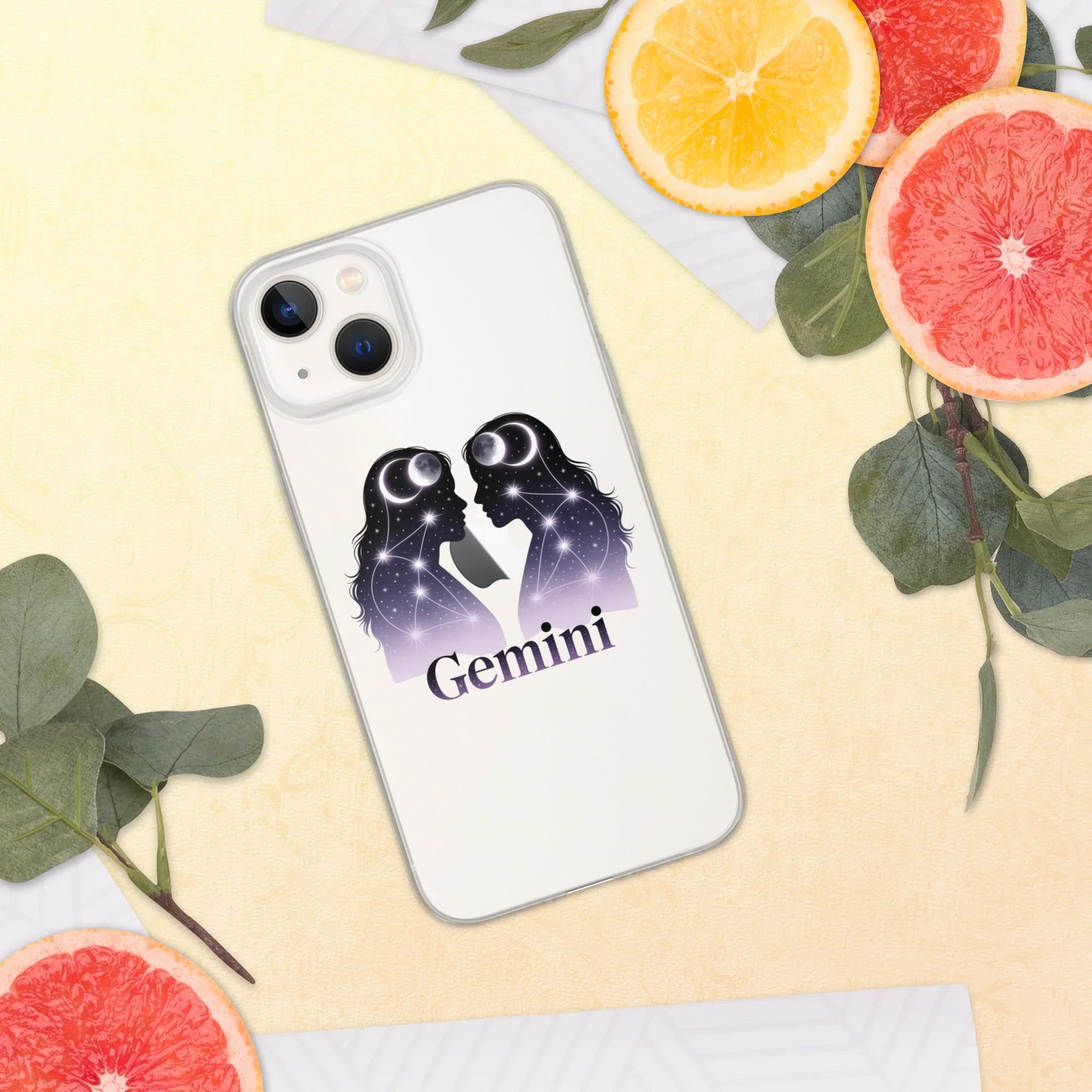 Gemini iPhone Case – Twin Lunar Reflections - RaZits