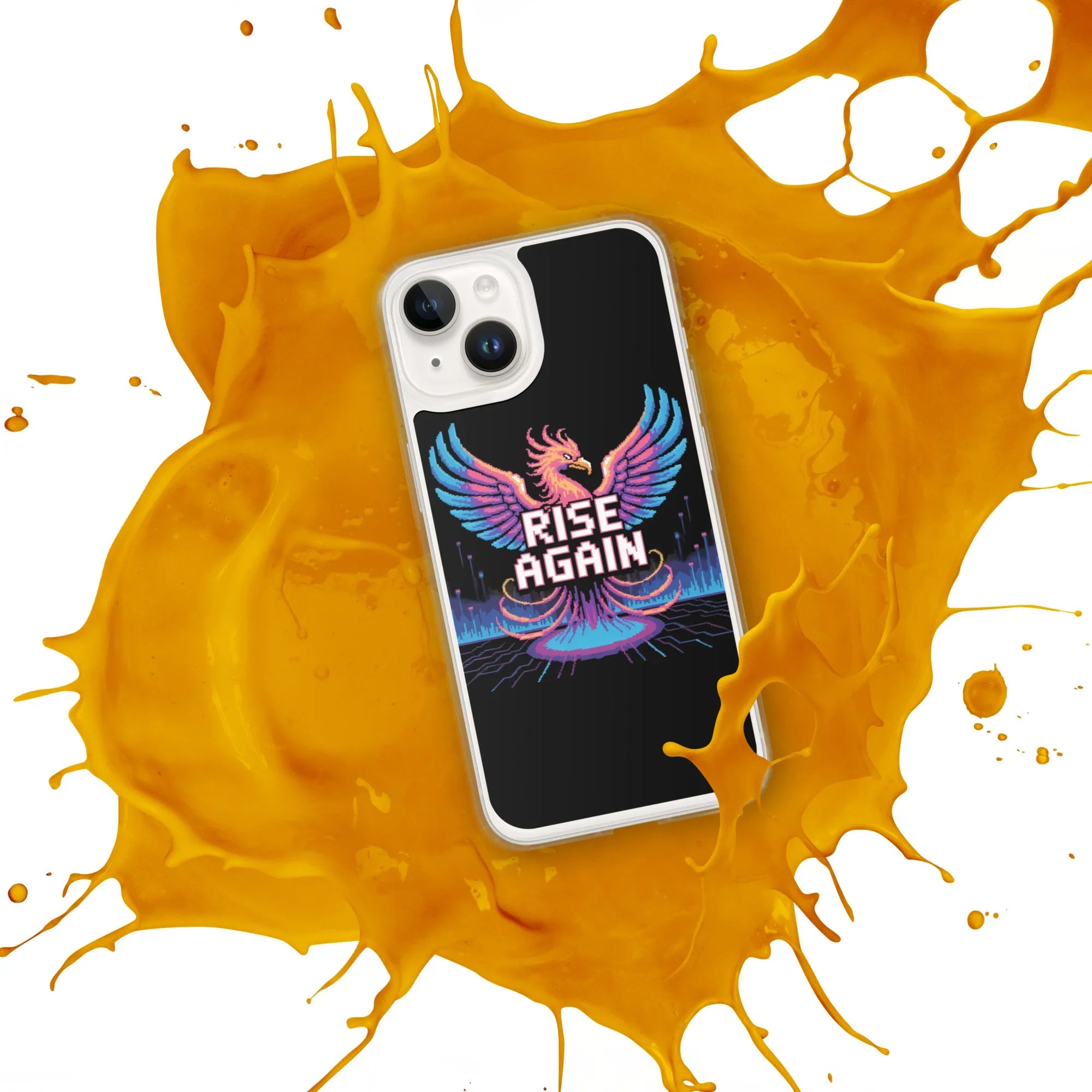 Rise Again Phoenix Pixel Gaming Phone Case - RaZits