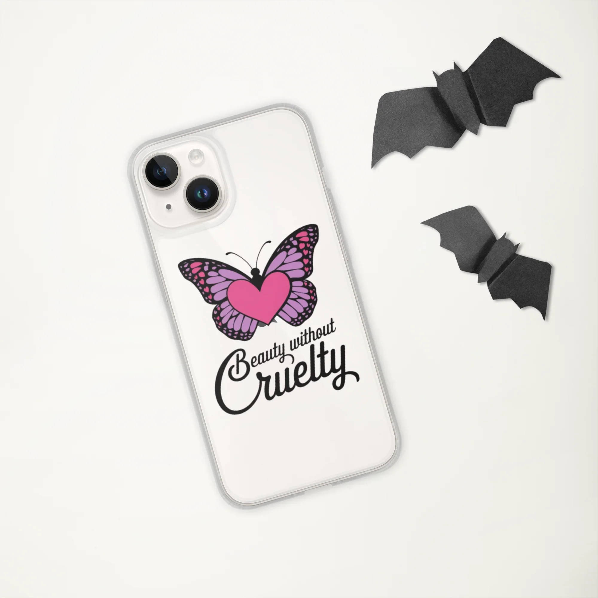 Beauty Without Cruelty Sticker – Pink & Purple Butterfly Decal - RaZits
