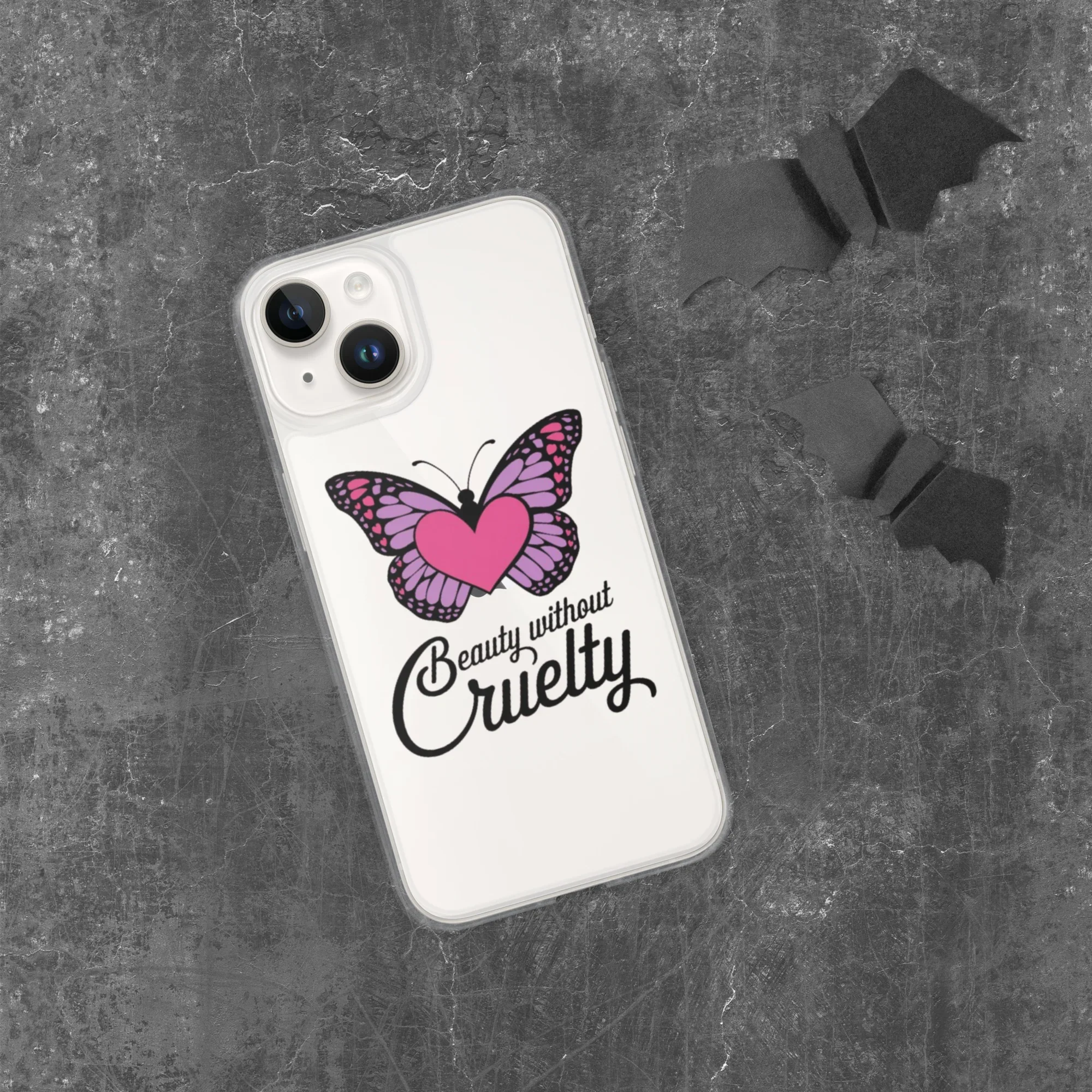 Beauty Without Cruelty Sticker – Pink & Purple Butterfly Decal - RaZits