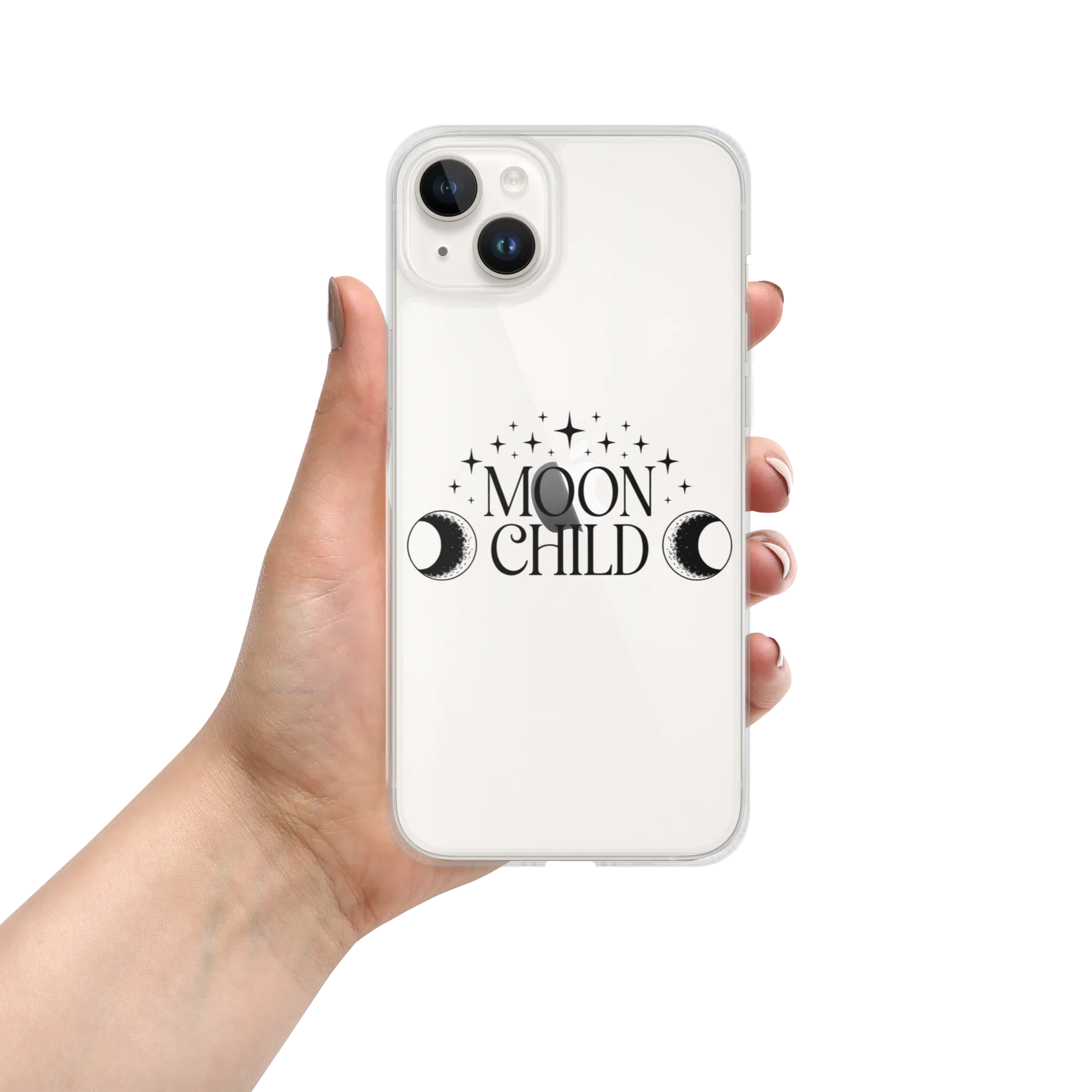 Moon Child iPhone Case – Lunar Phases & Stars - RaZits