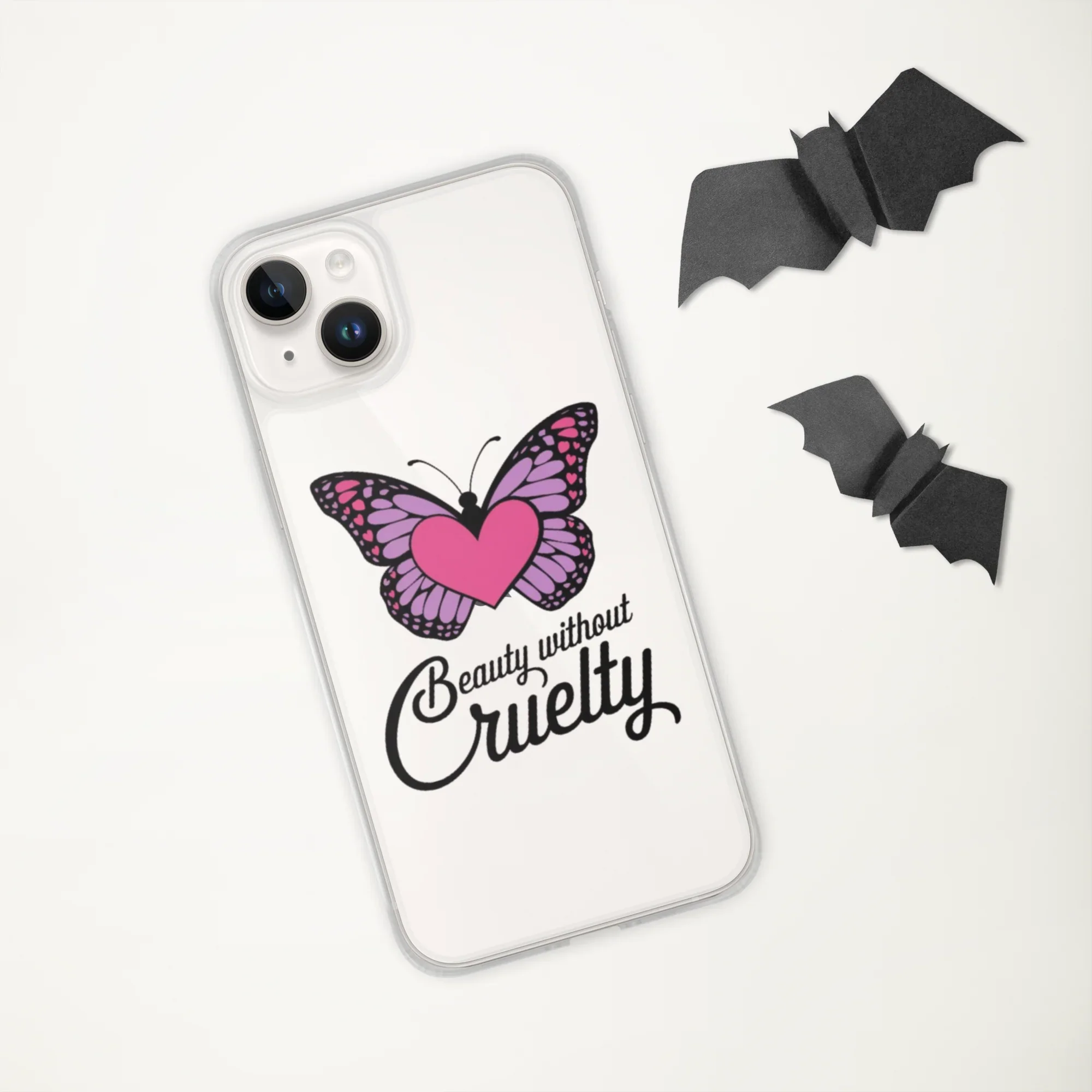 Beauty Without Cruelty Sticker – Pink & Purple Butterfly Decal - RaZits