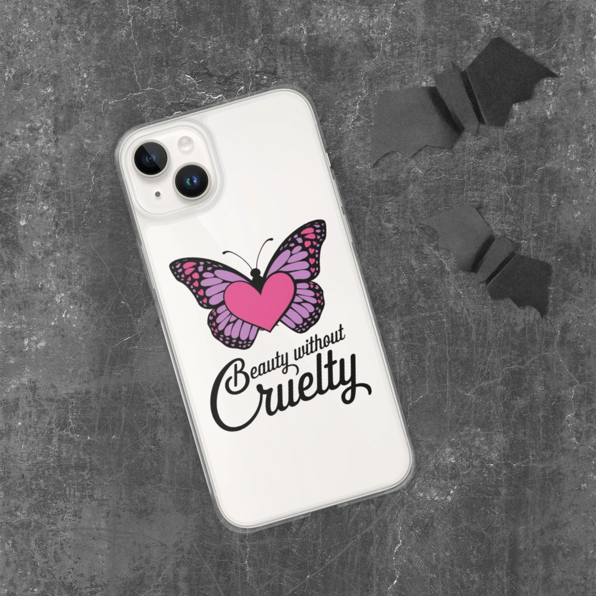Beauty Without Cruelty Sticker – Pink & Purple Butterfly Decal - RaZits