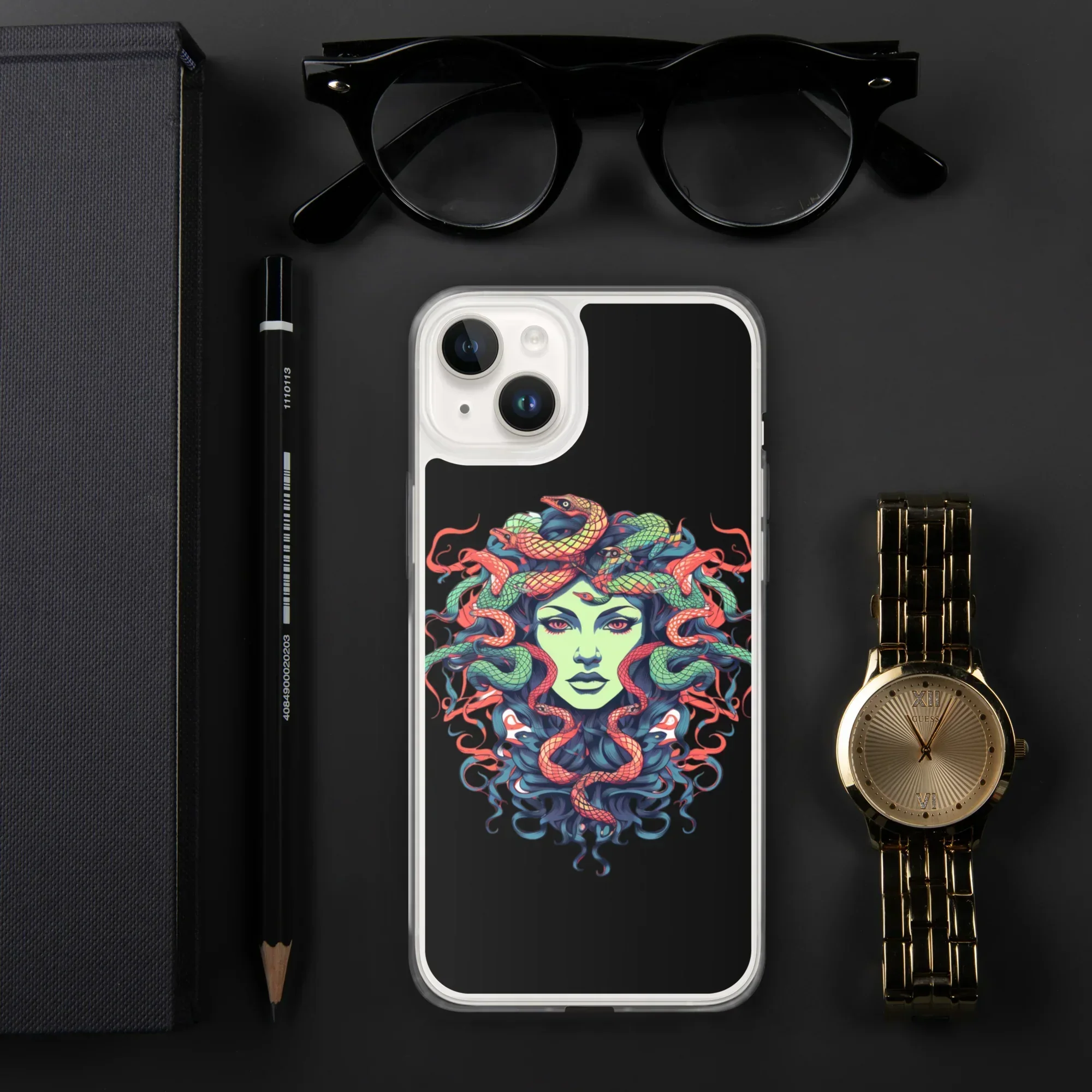 Medusa iPhone Case – Colorful Mythical Art Phone Cover - RaZits