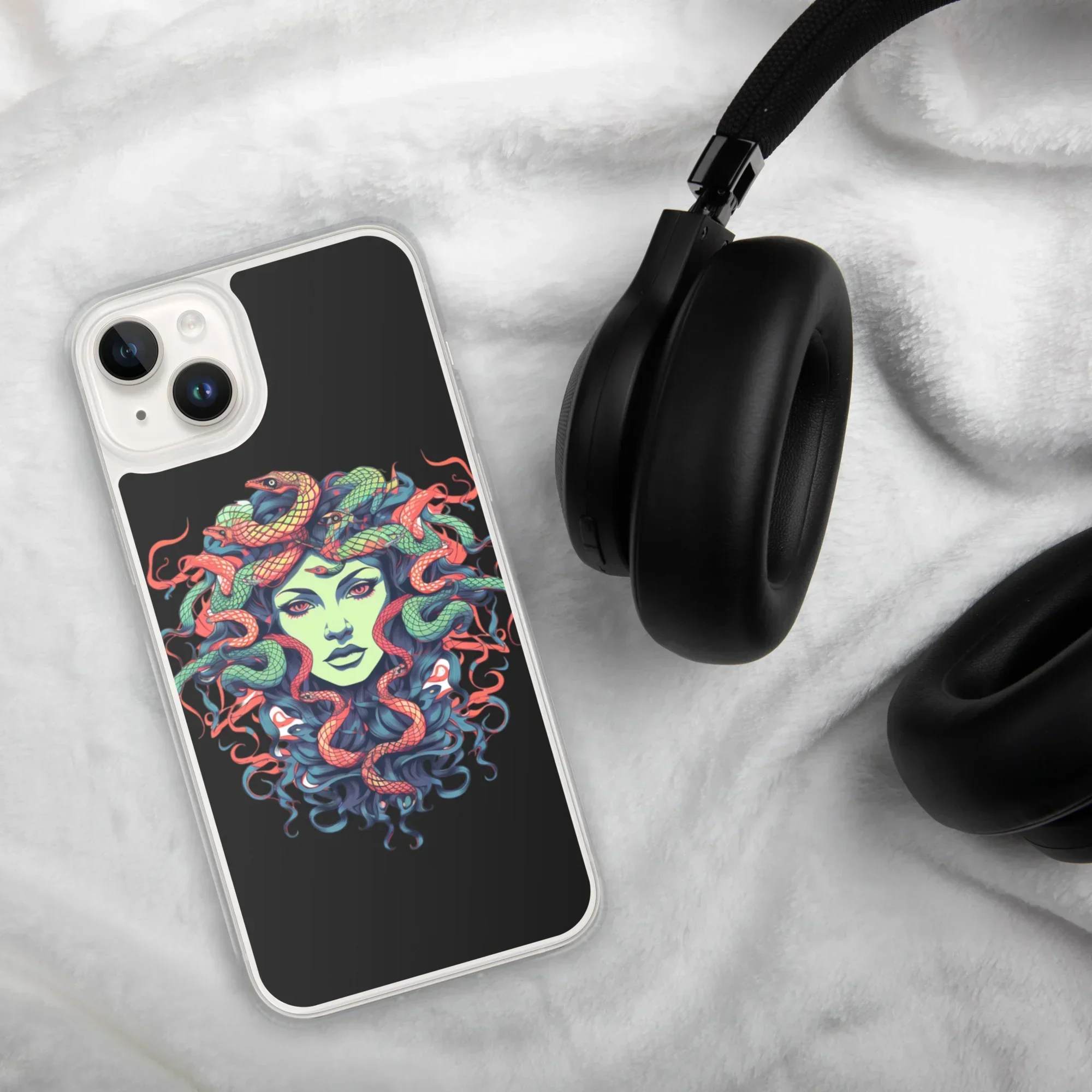 Medusa iPhone Case – Colorful Mythical Art Phone Cover - RaZits