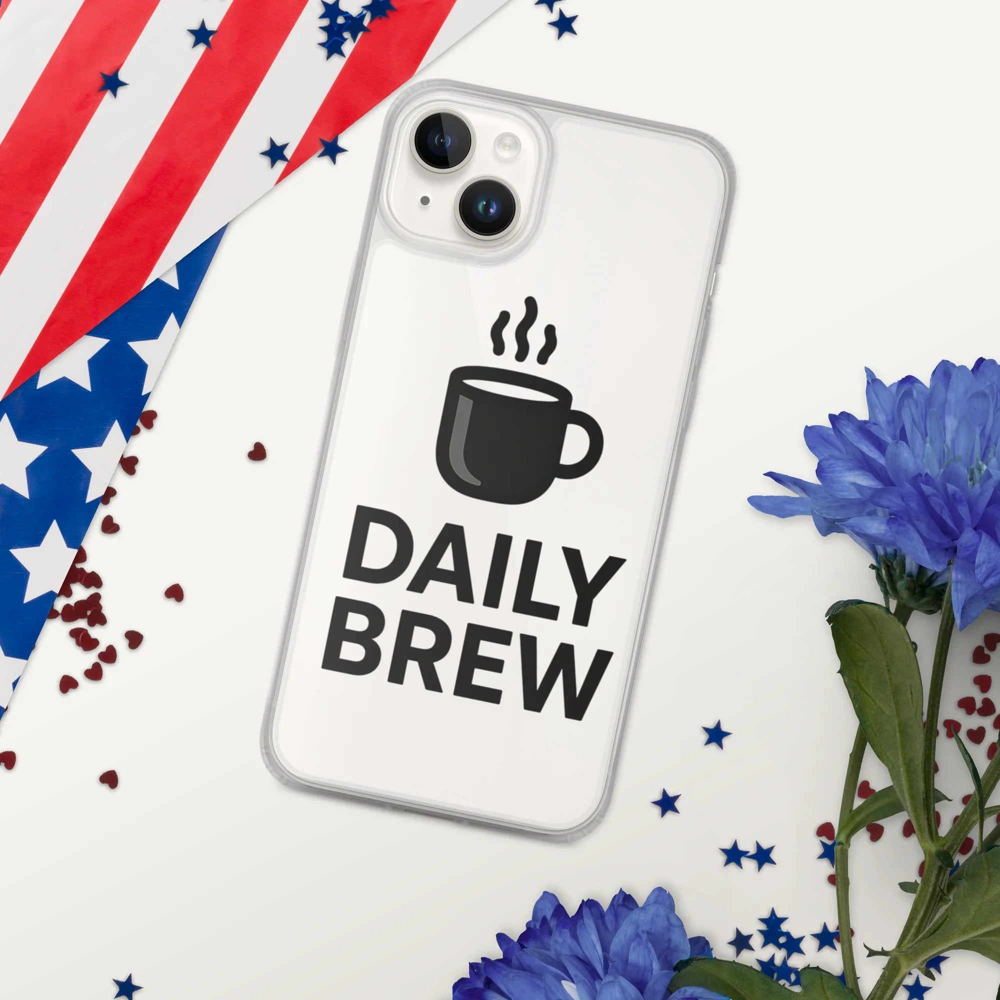Daily Brew Phone Case – Bold Black Mug Design - RaZits