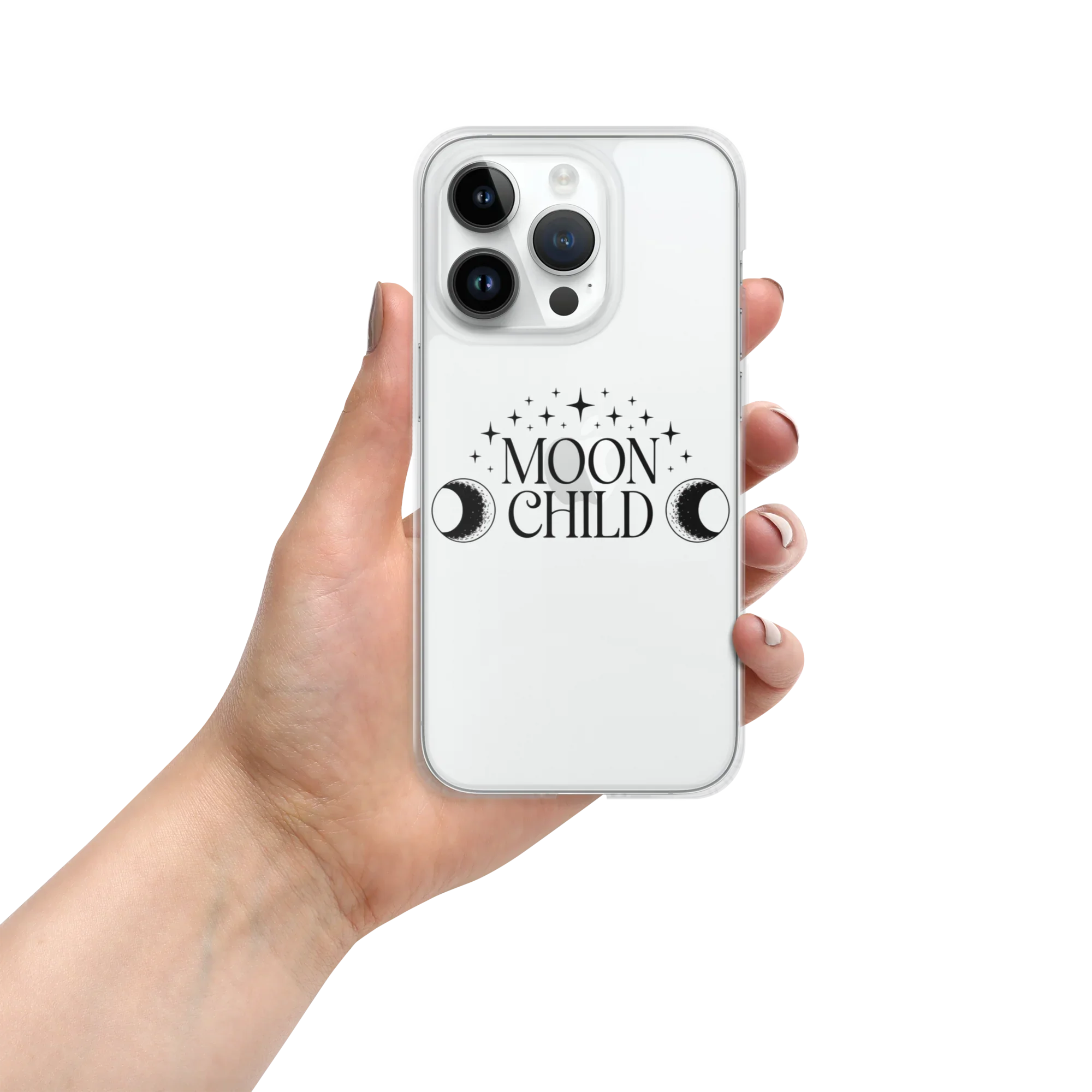 Moon Child iPhone Case – Lunar Phases & Stars - RaZits