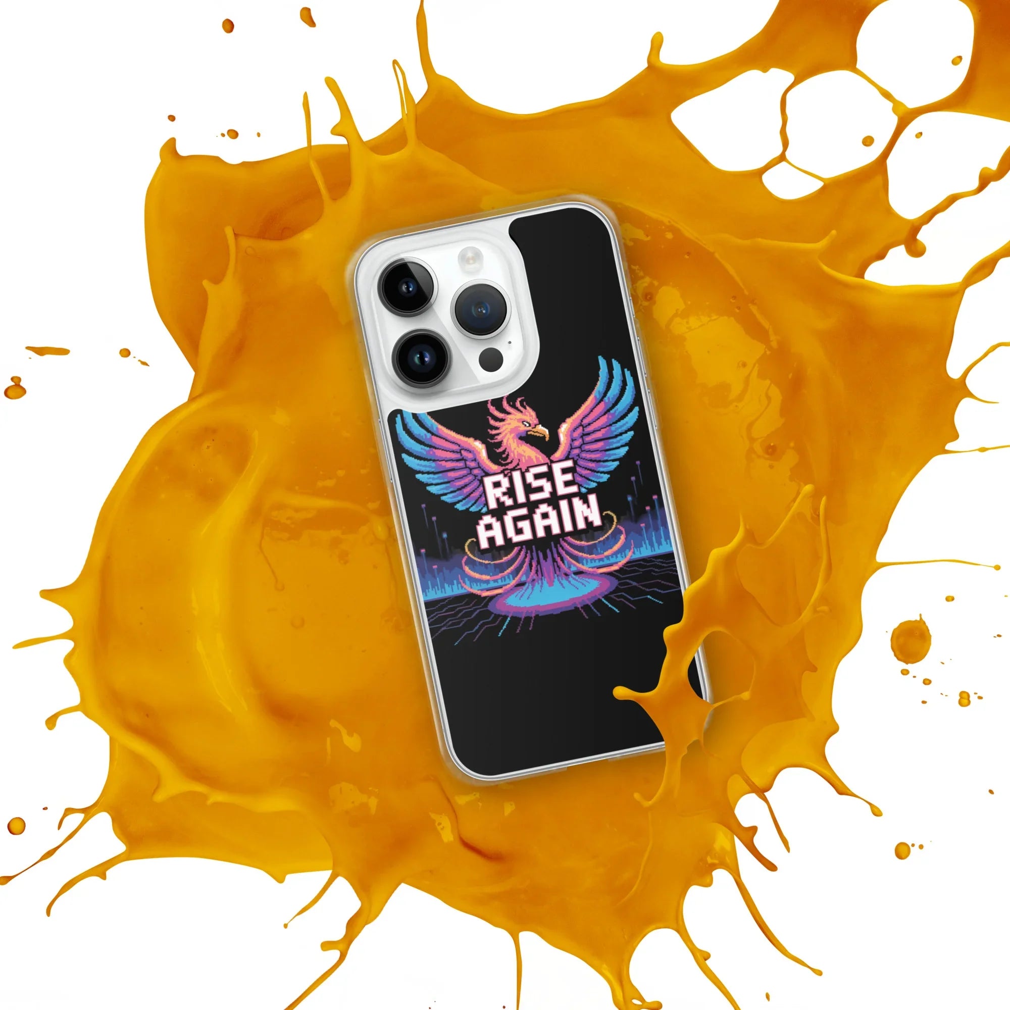 Rise Again Phoenix Pixel Gaming Phone Case - RaZits