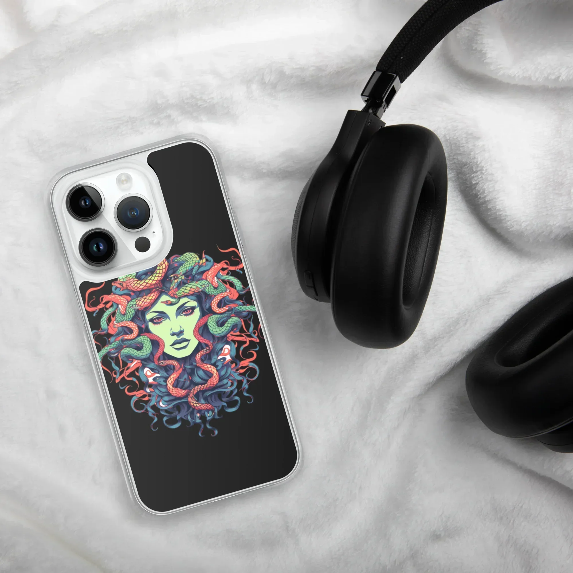 Medusa iPhone Case – Colorful Mythical Art Phone Cover - RaZits