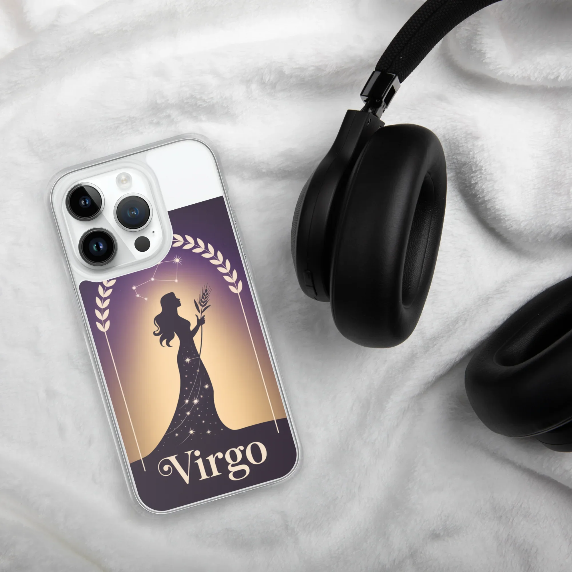 Virgo iPhone Case – Celestial Goddess Silhouette - RaZits