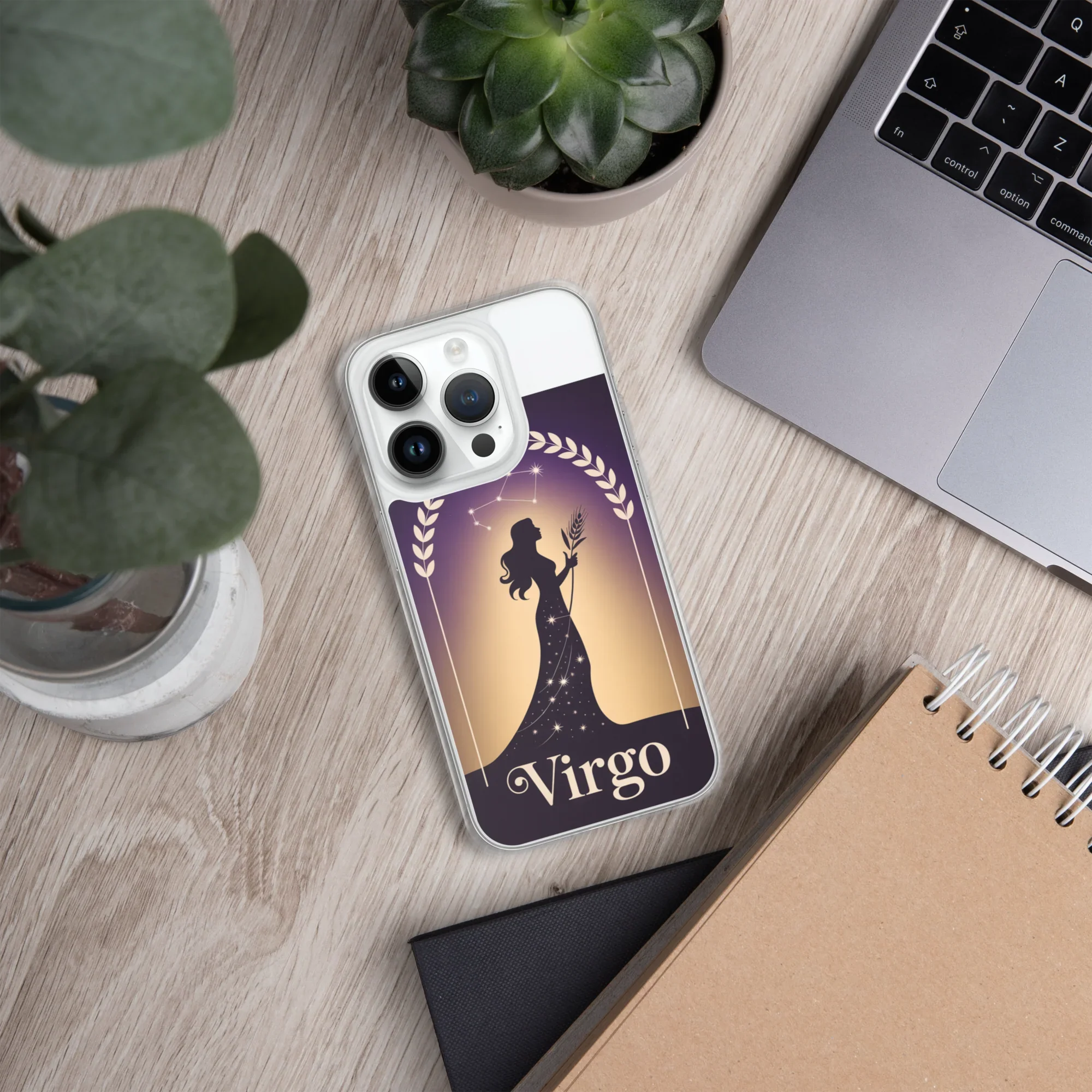 Virgo iPhone Case – Celestial Goddess Silhouette - RaZits