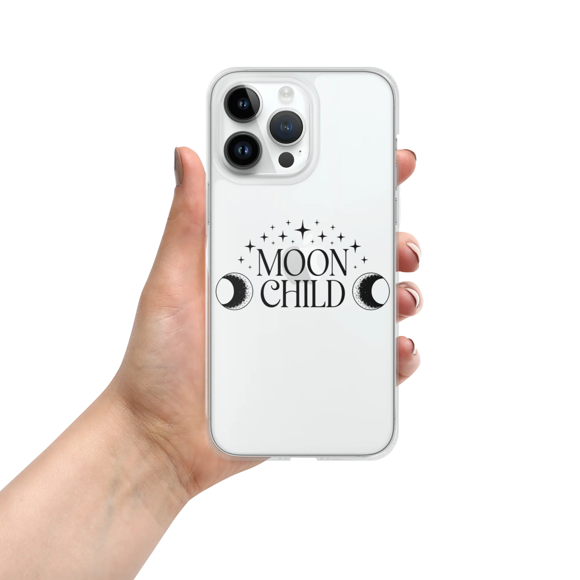 Moon Child iPhone Case – Lunar Phases & Stars - RaZits