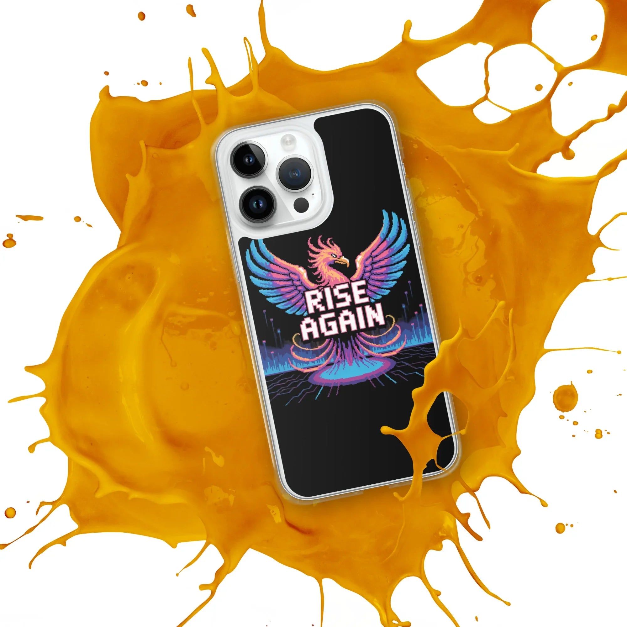 Rise Again Phoenix Pixel Gaming Phone Case - RaZits