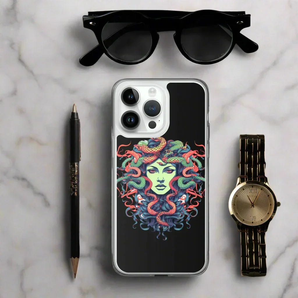 Medusa iPhone Case – Colorful Mythical Art Phone Cover - RaZits