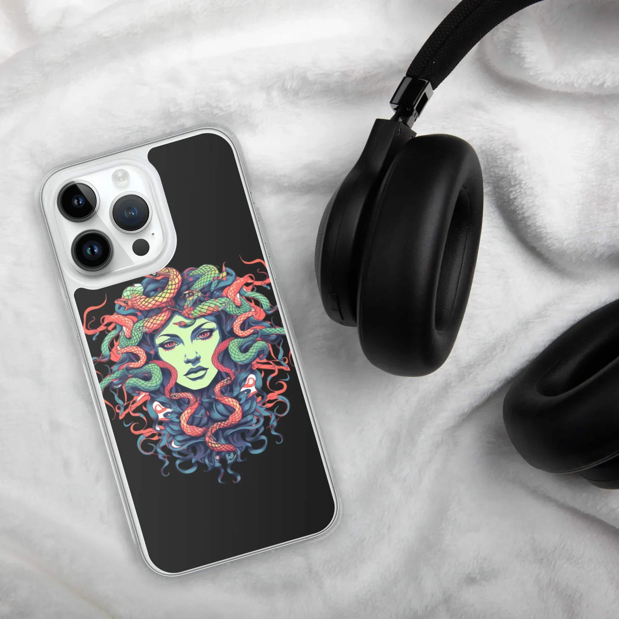 Medusa iPhone Case – Colorful Mythical Art Phone Cover - RaZits