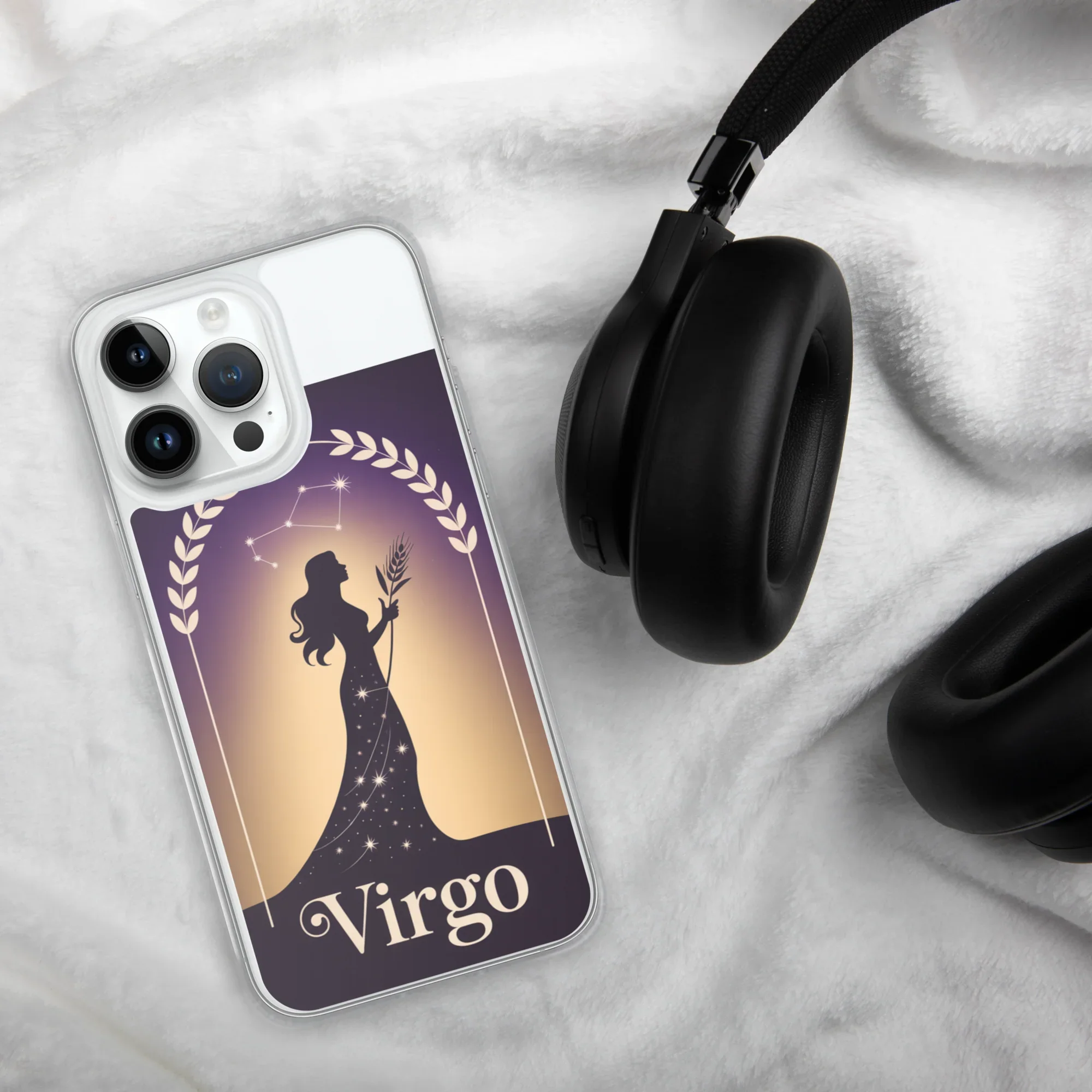 Virgo iPhone Case – Celestial Goddess Silhouette - RaZits
