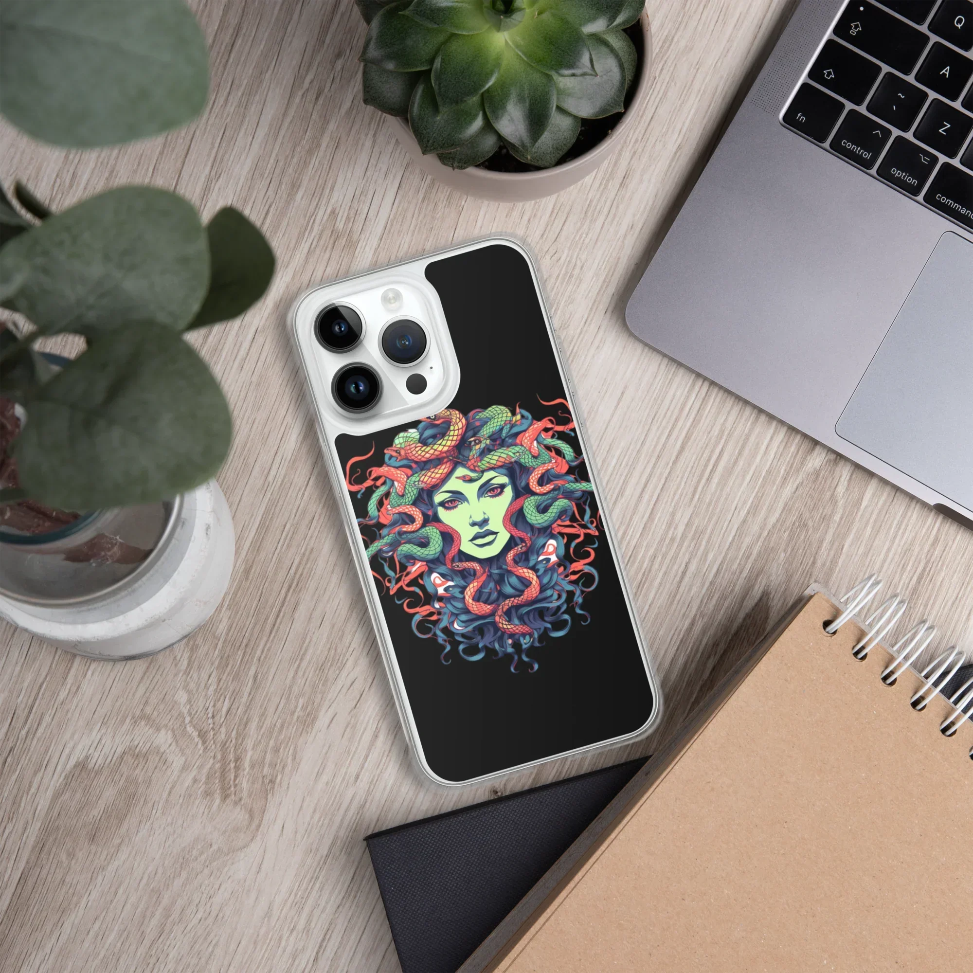 Medusa iPhone Case – Colorful Mythical Art Phone Cover - RaZits