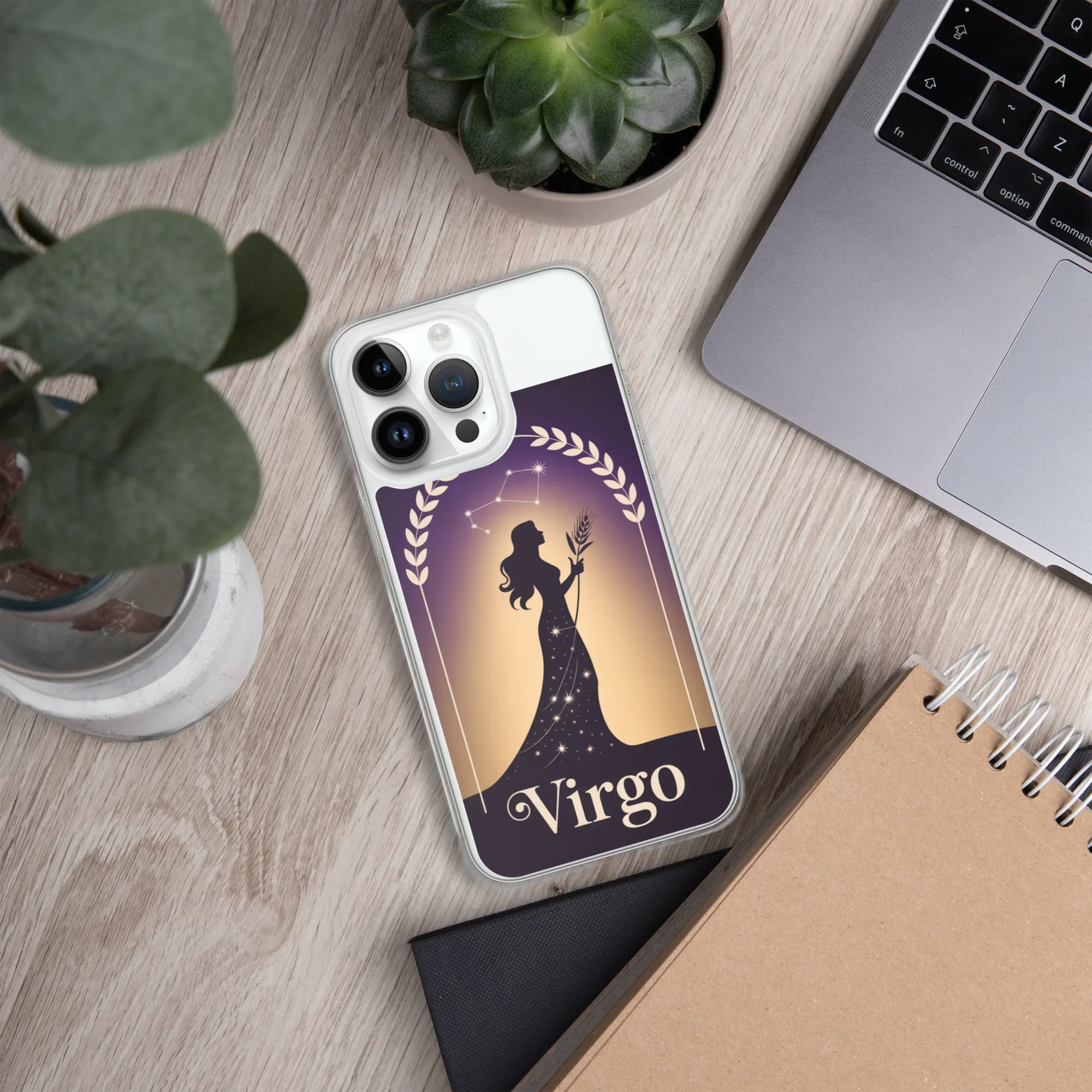 Virgo iPhone Case – Celestial Goddess Silhouette - RaZits
