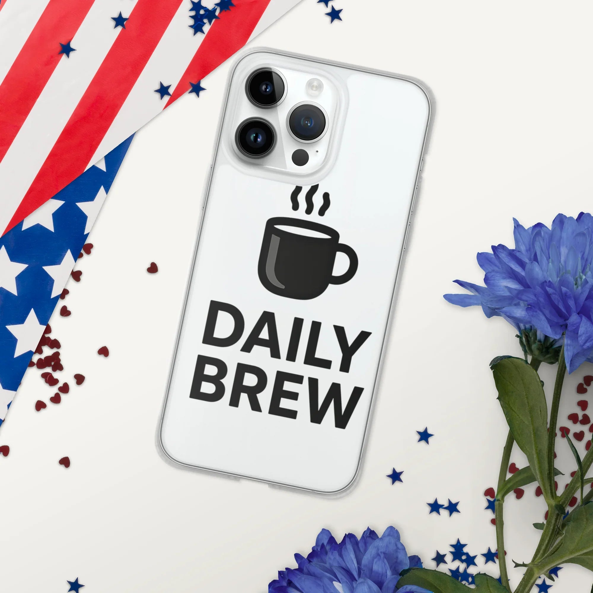 Daily Brew Phone Case – Bold Black Mug Design - RaZits