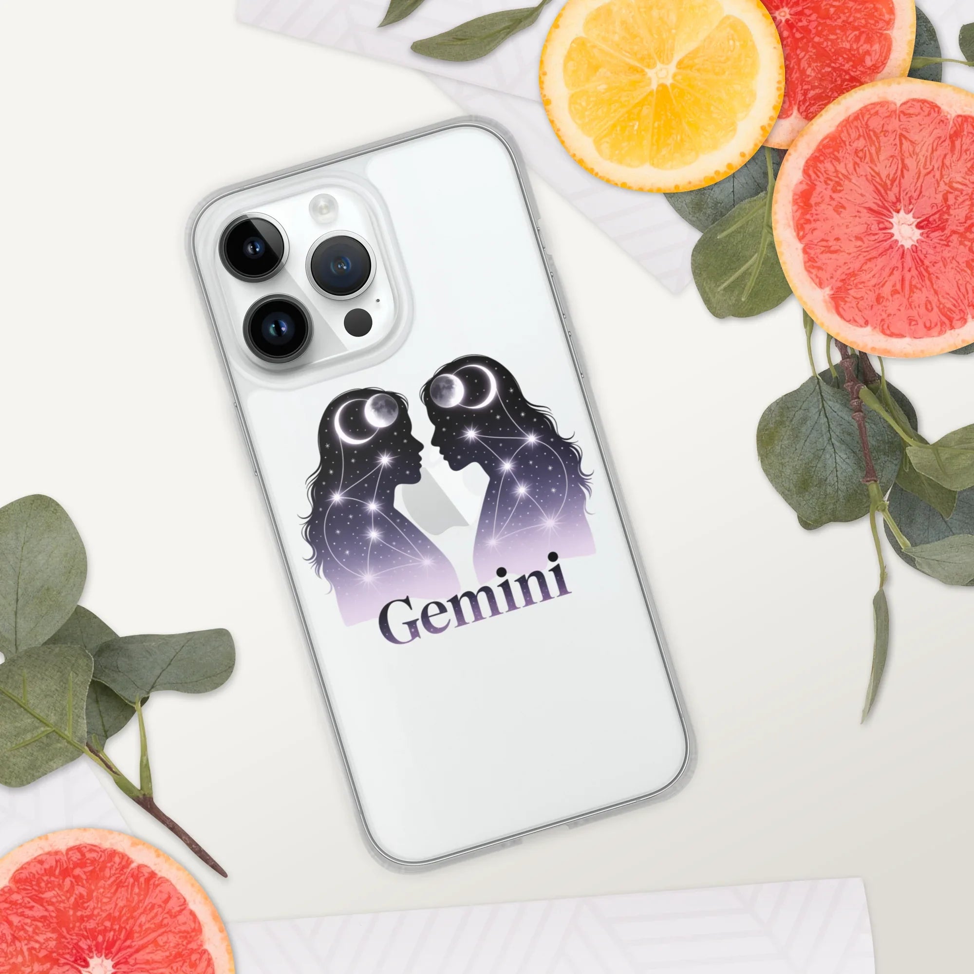 Gemini iPhone Case – Twin Lunar Reflections - RaZits