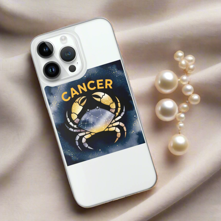Cancer Zodiac Phone Case – Celestial Crab Constellation Design | Astrology Star Sign & Horoscope Aesthetic.