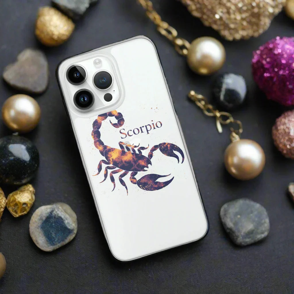 Scorpio Zodiac Phone Case – Celestial Scorpion Galaxy Design | Astrology Sign & Horoscope Aesthetic - RaZits