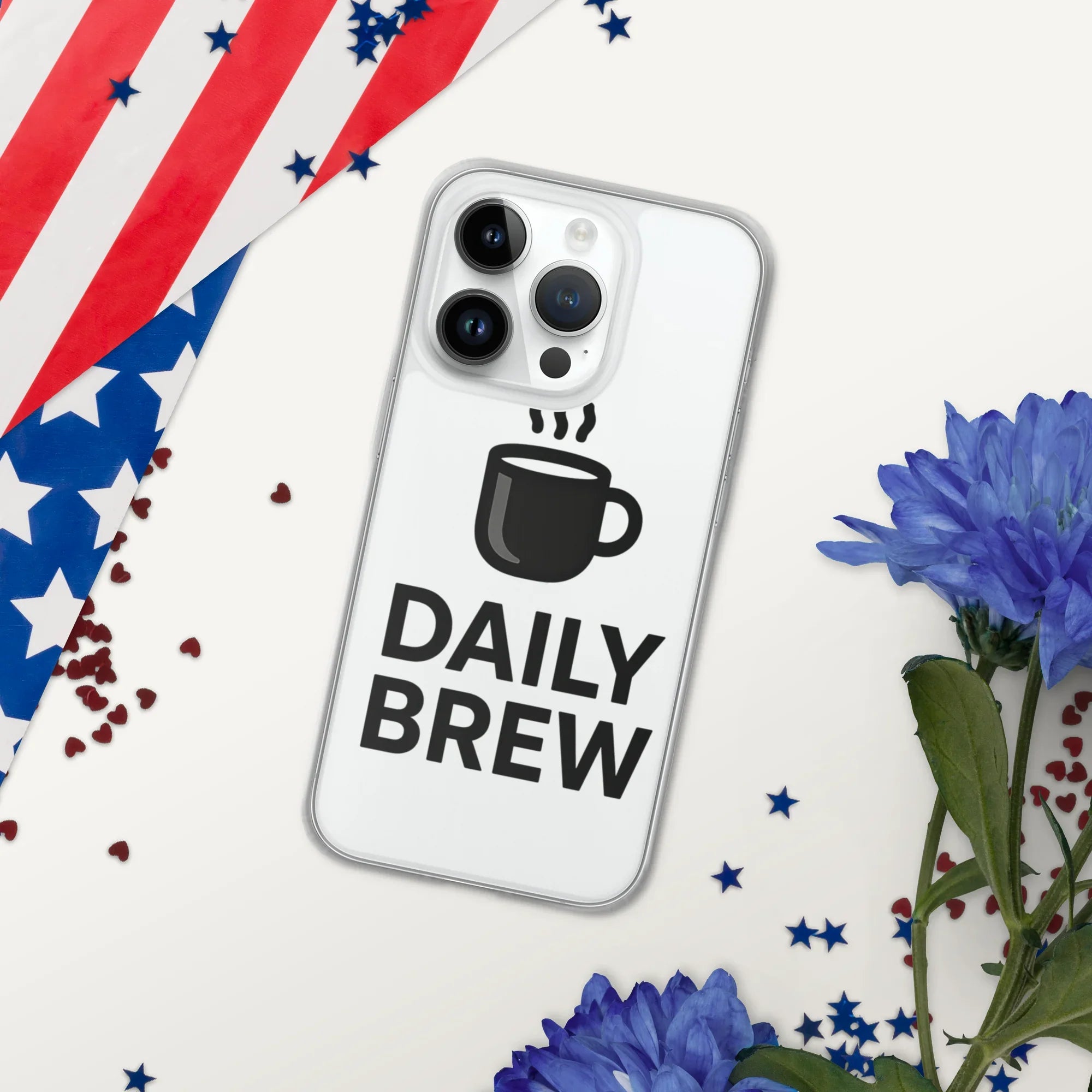 Daily Brew Phone Case – Bold Black Mug Design - RaZits