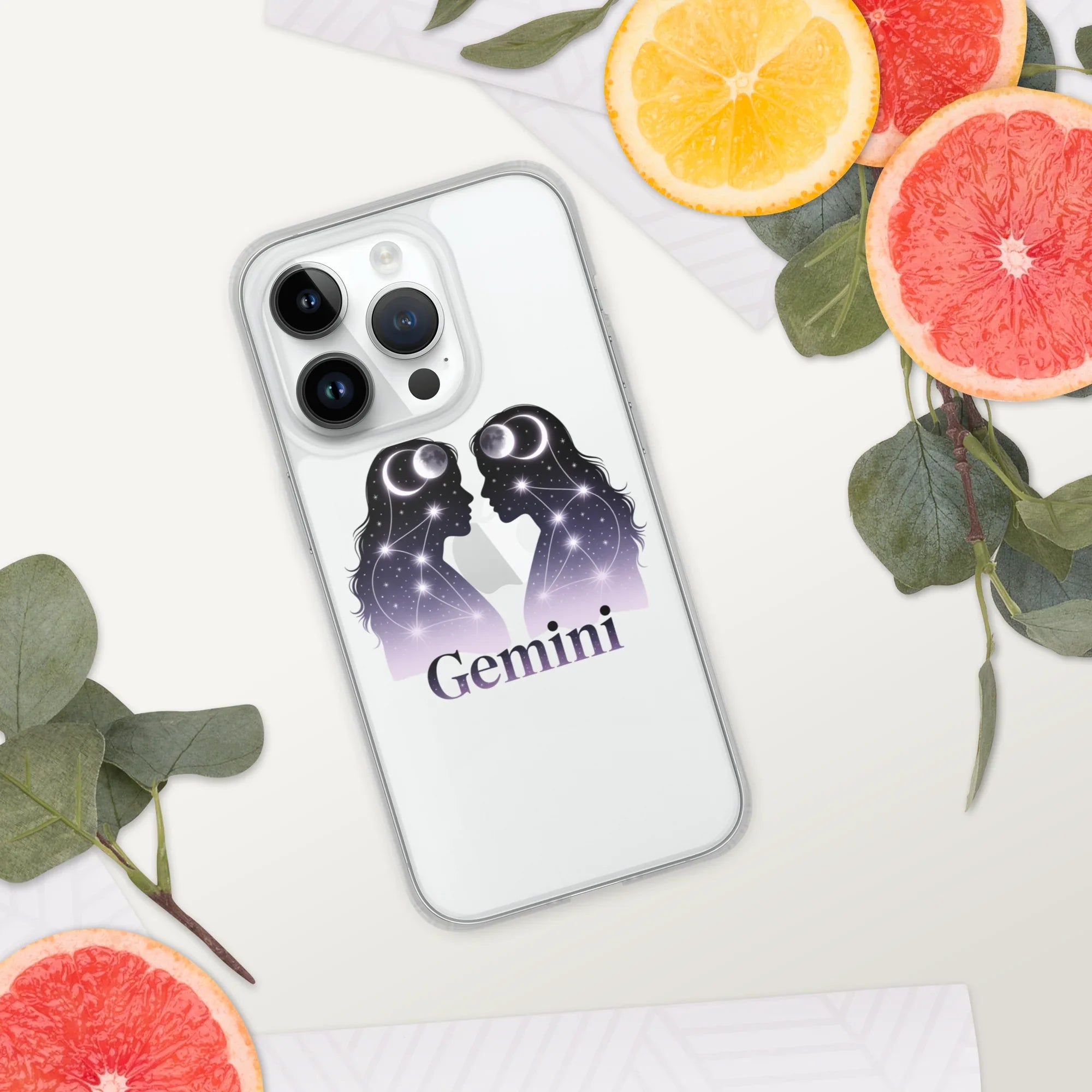 Gemini iPhone Case – Twin Lunar Reflections - RaZits