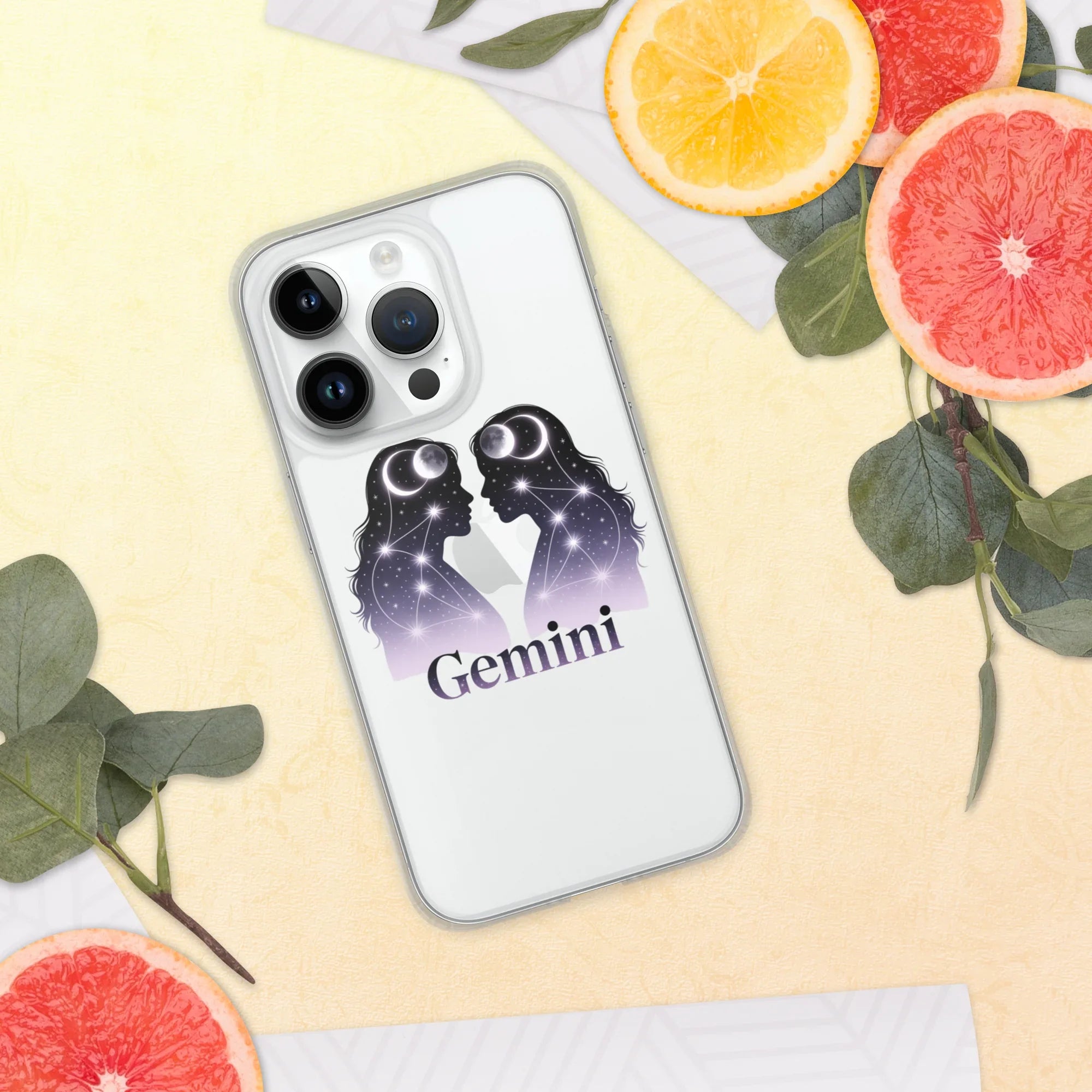 Gemini iPhone Case – Twin Lunar Reflections - RaZits