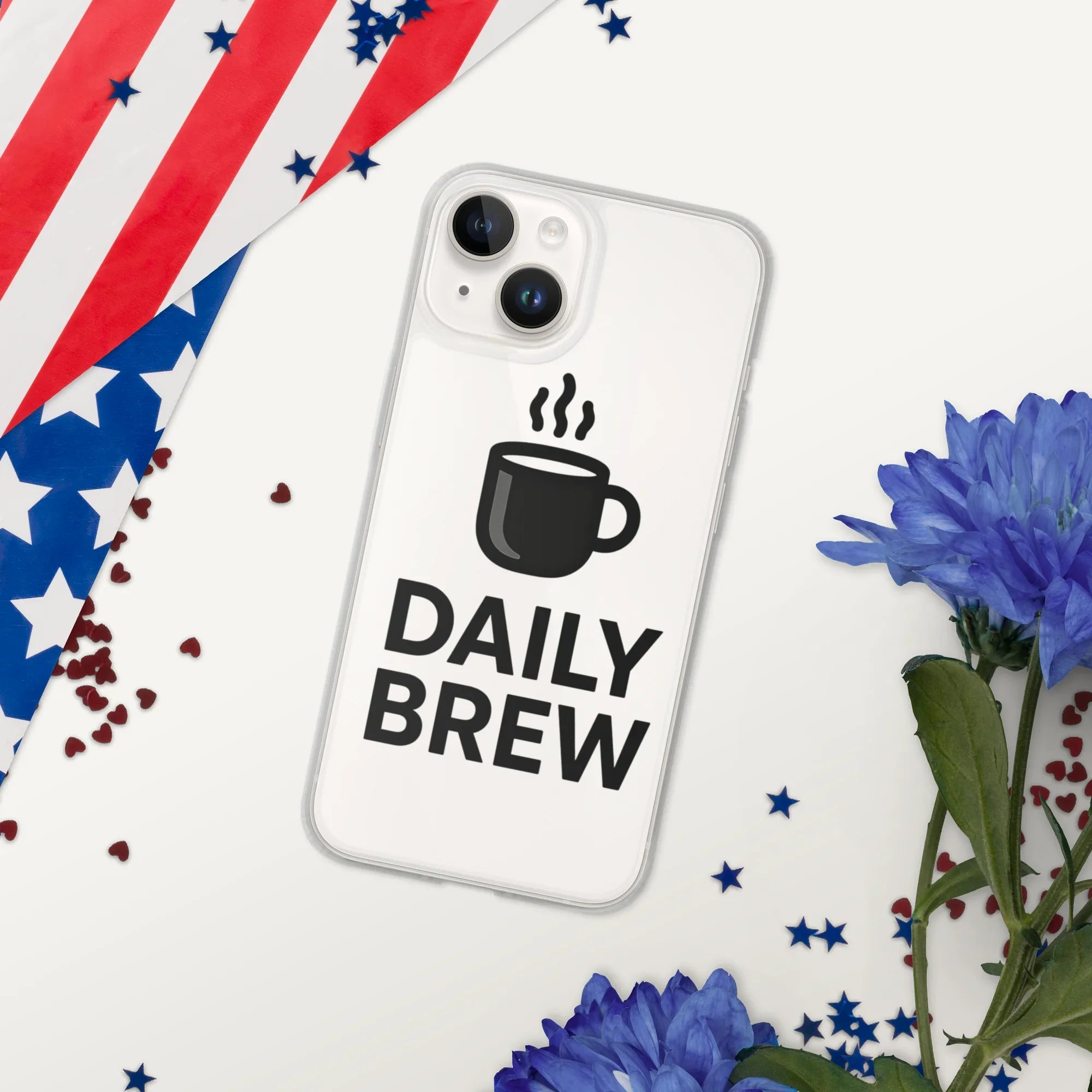 Daily Brew Phone Case – Bold Black Mug Design - RaZits