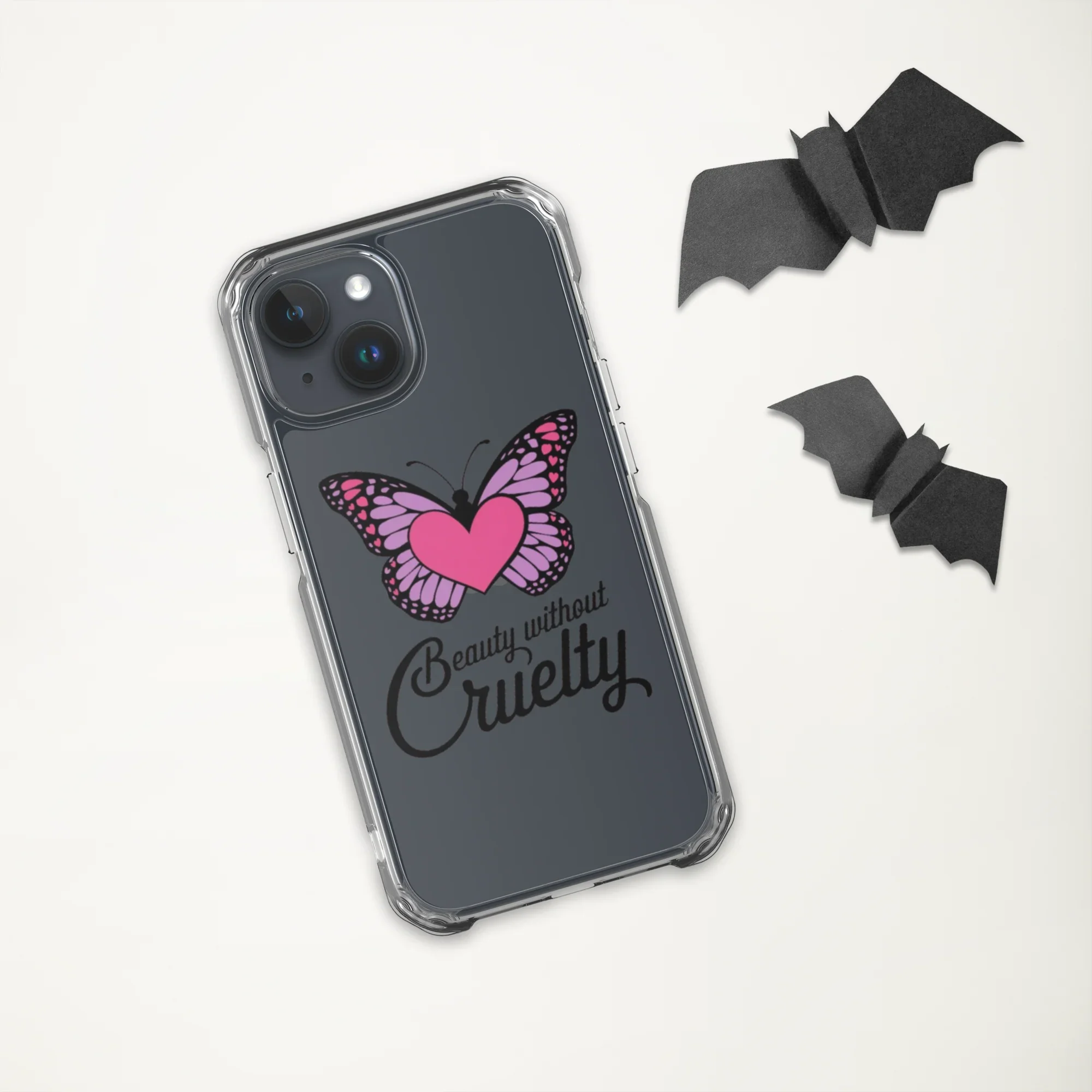 Beauty Without Cruelty Sticker – Pink & Purple Butterfly Decal - RaZits