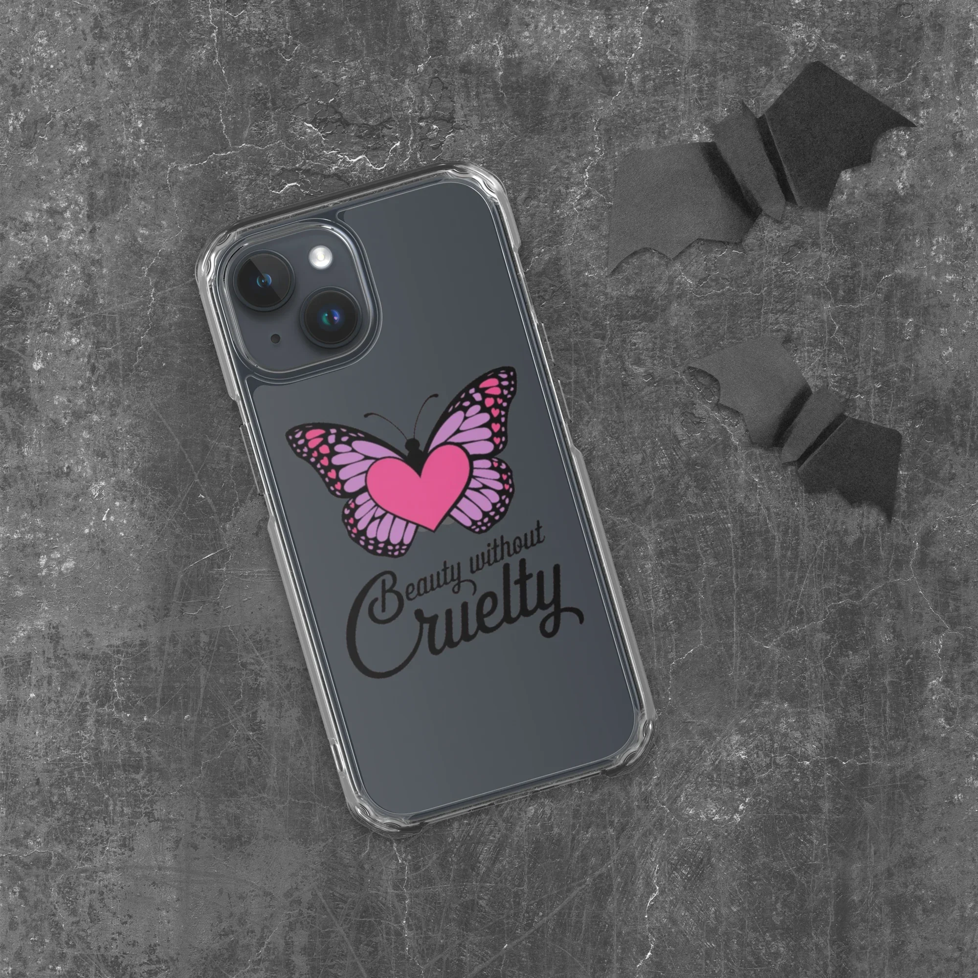 Beauty Without Cruelty Sticker – Pink & Purple Butterfly Decal - RaZits