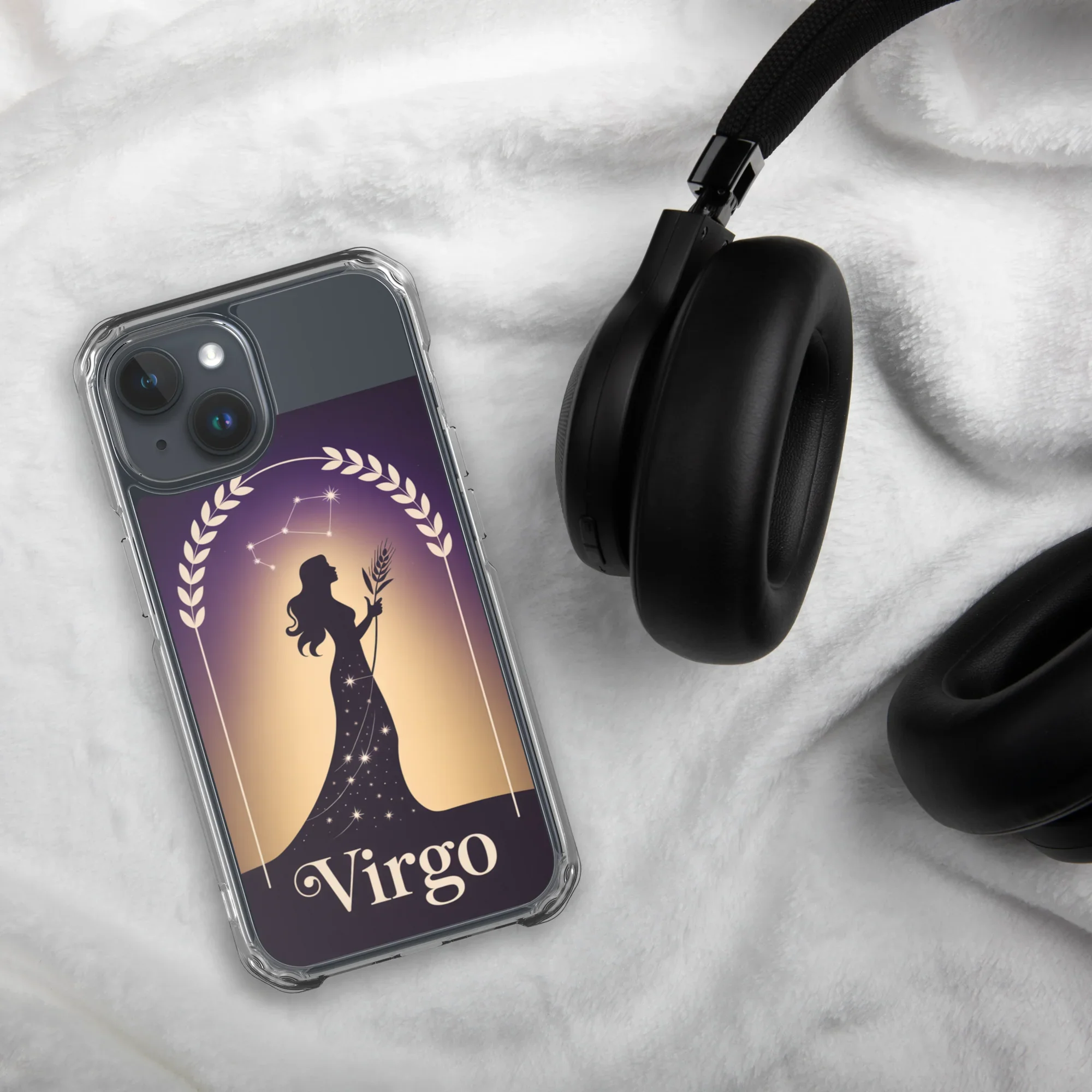 Virgo iPhone Case – Celestial Goddess Silhouette - RaZits