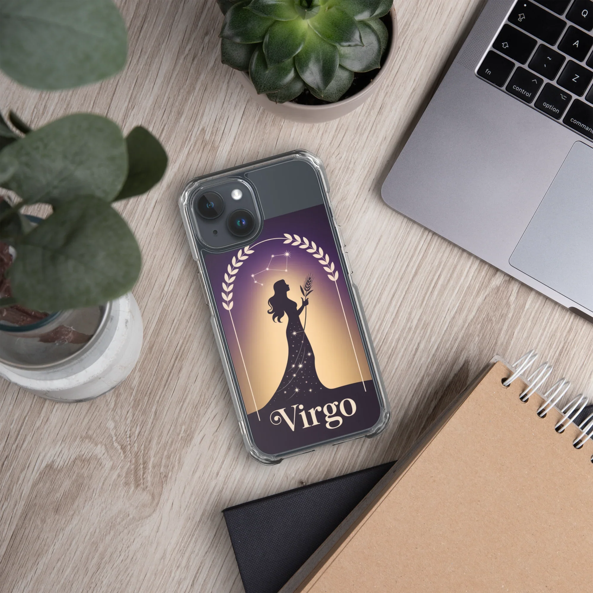 Virgo iPhone Case – Celestial Goddess Silhouette - RaZits