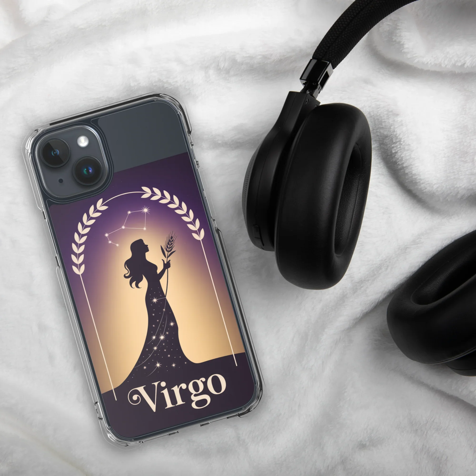 Virgo iPhone Case – Celestial Goddess Silhouette - RaZits