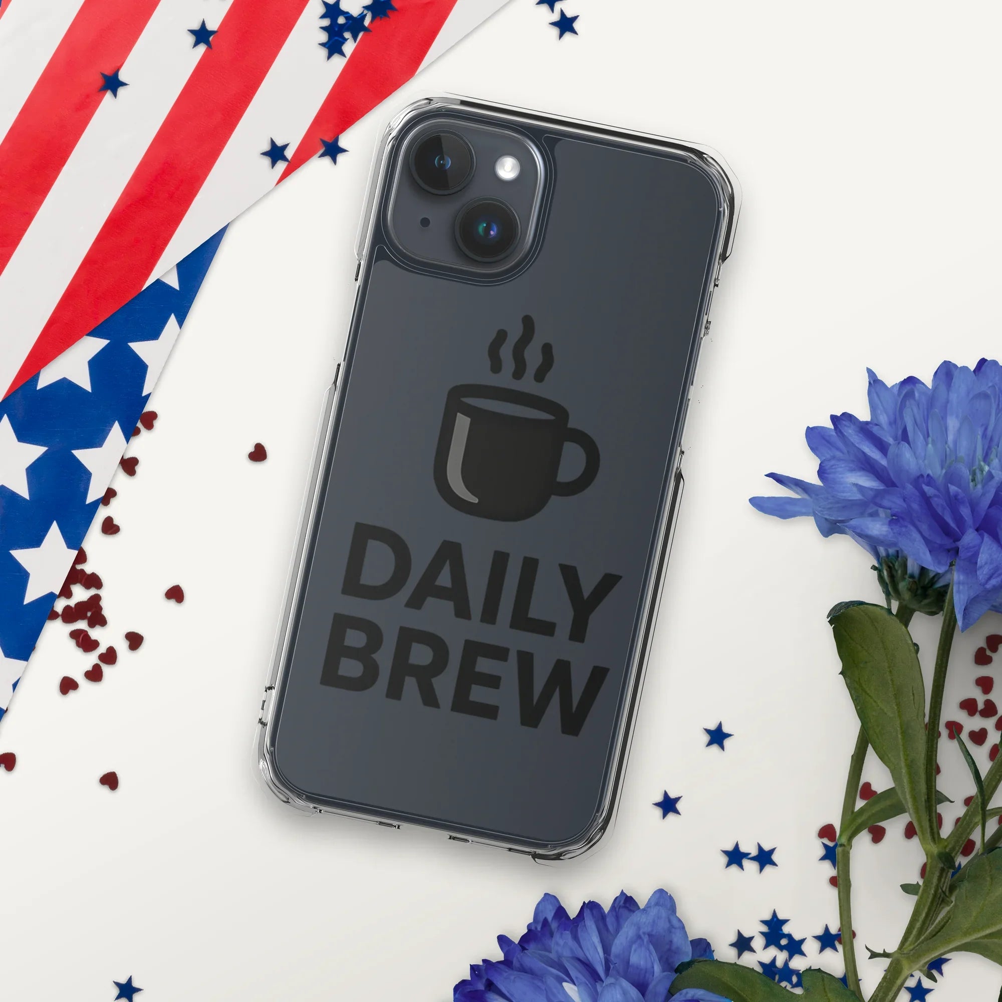 Daily Brew Phone Case – Bold Black Mug Design - RaZits