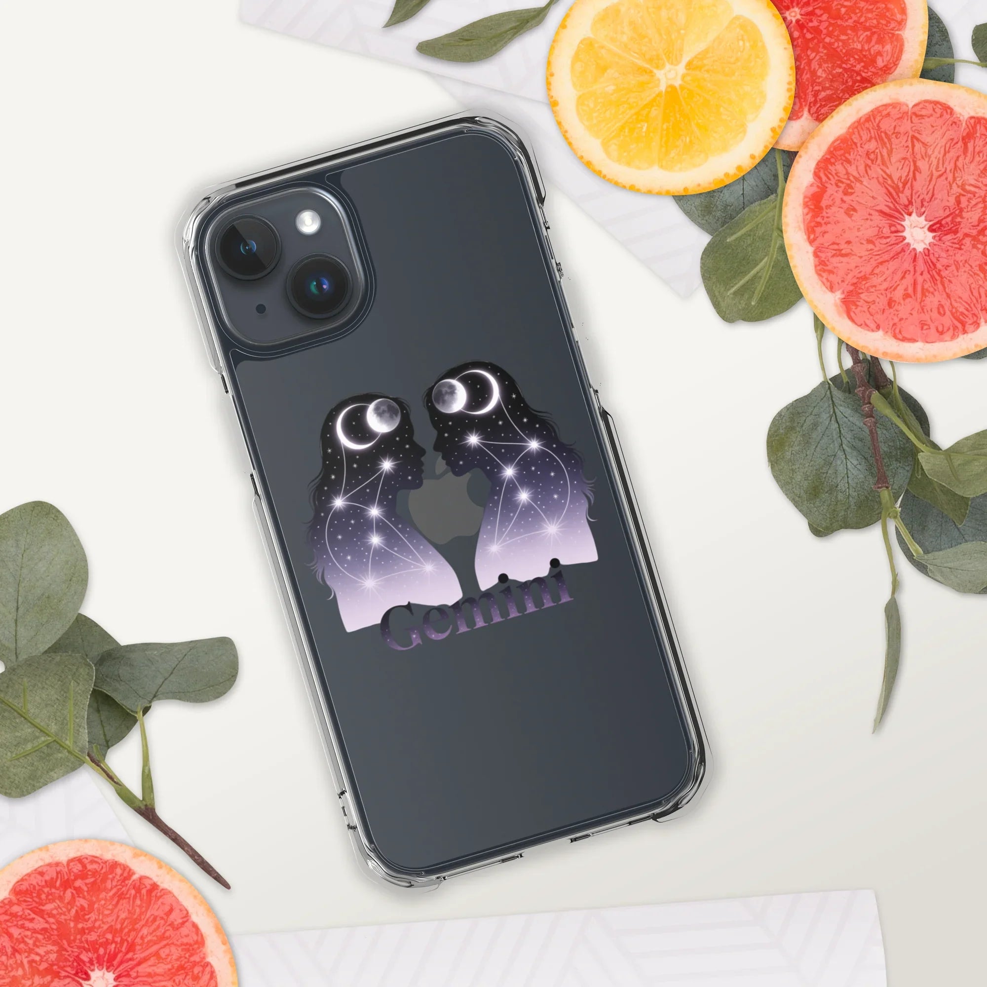 Gemini iPhone Case – Twin Lunar Reflections - RaZits