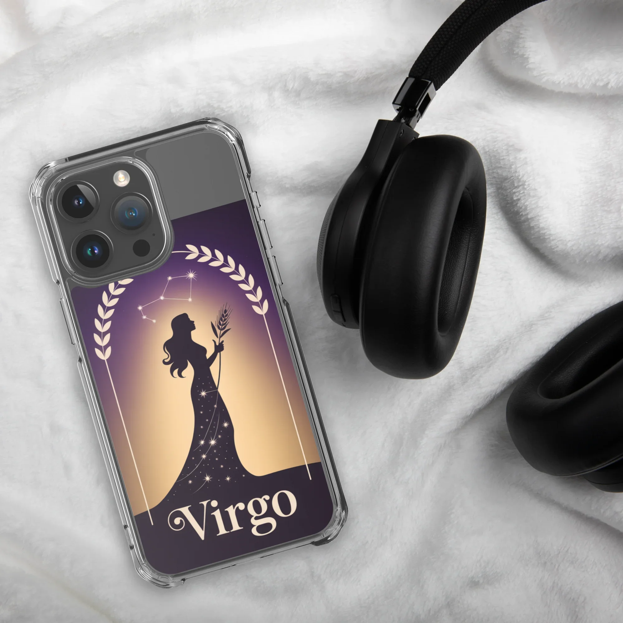 Virgo iPhone Case – Celestial Goddess Silhouette - RaZits