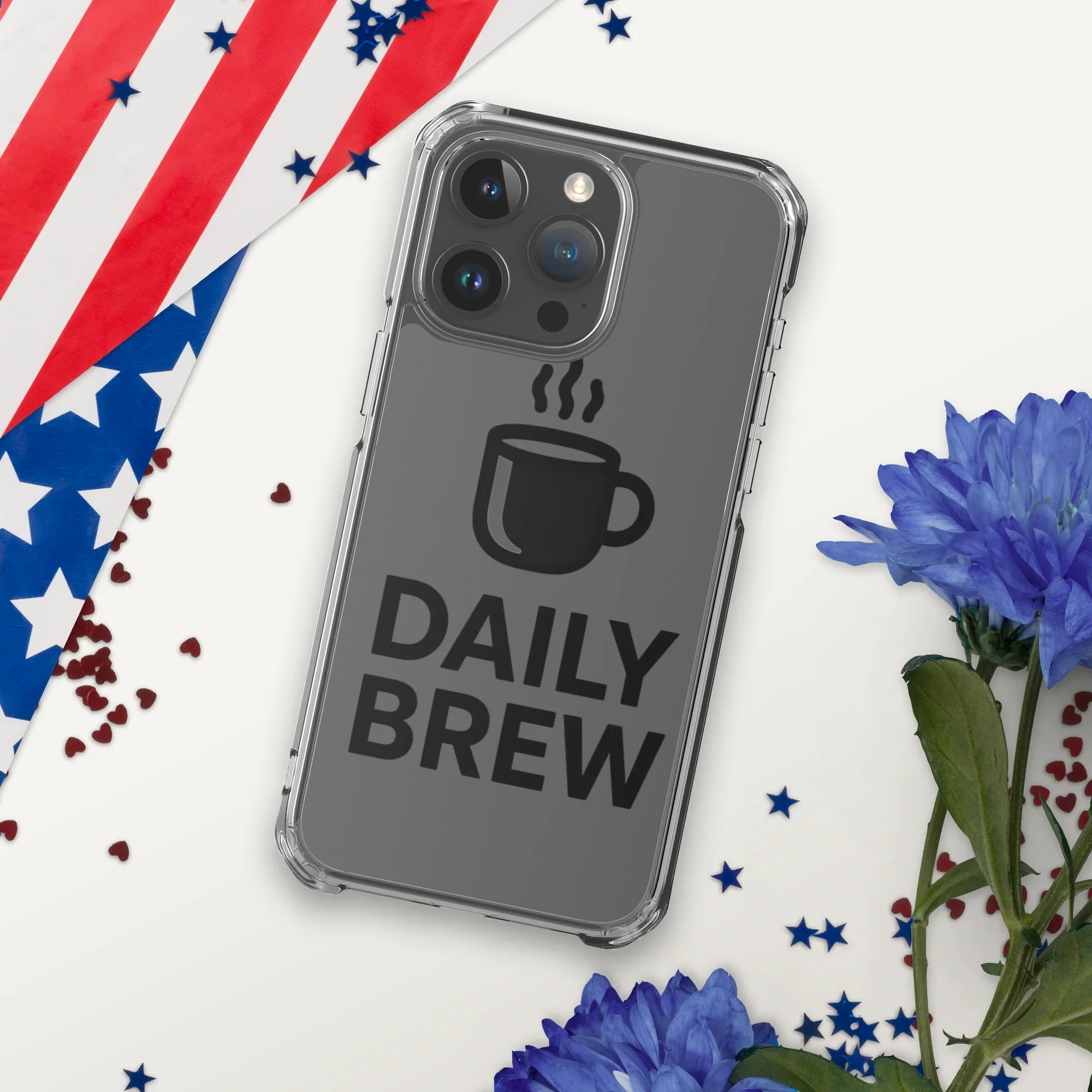 Daily Brew Phone Case – Bold Black Mug Design - RaZits