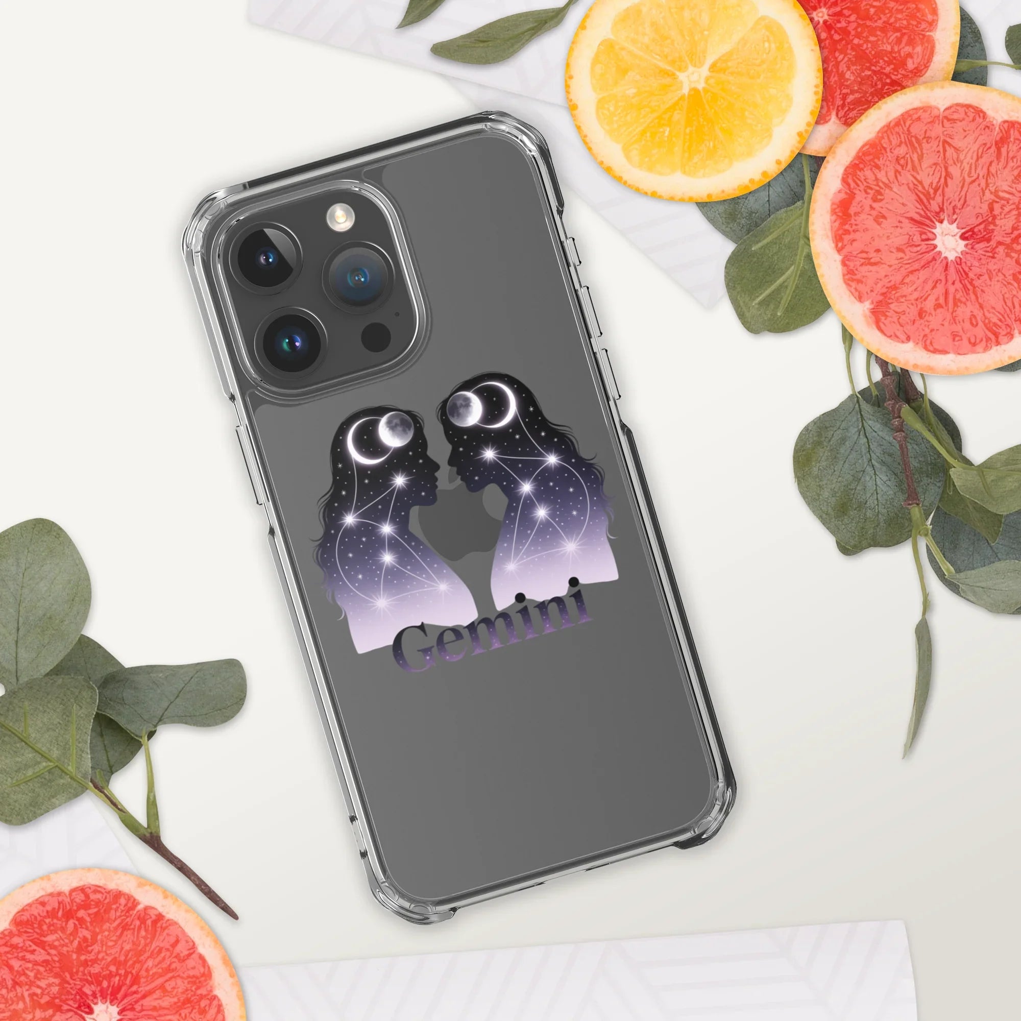 Gemini iPhone Case – Twin Lunar Reflections - RaZits