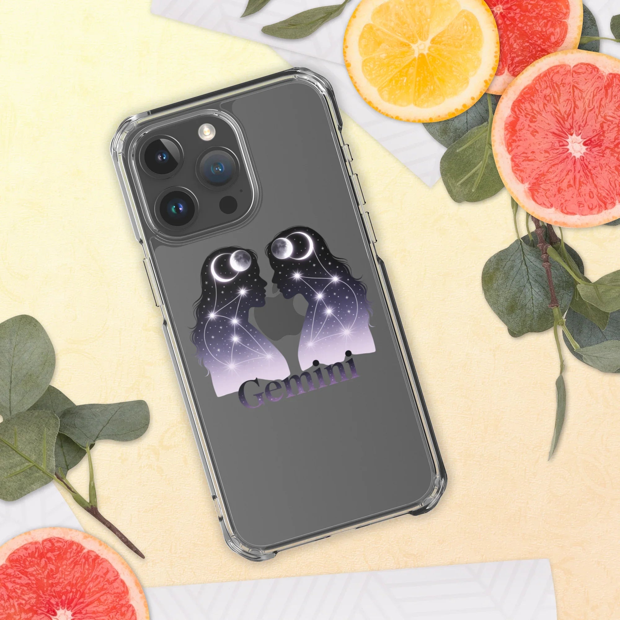 Gemini iPhone Case – Twin Lunar Reflections - RaZits