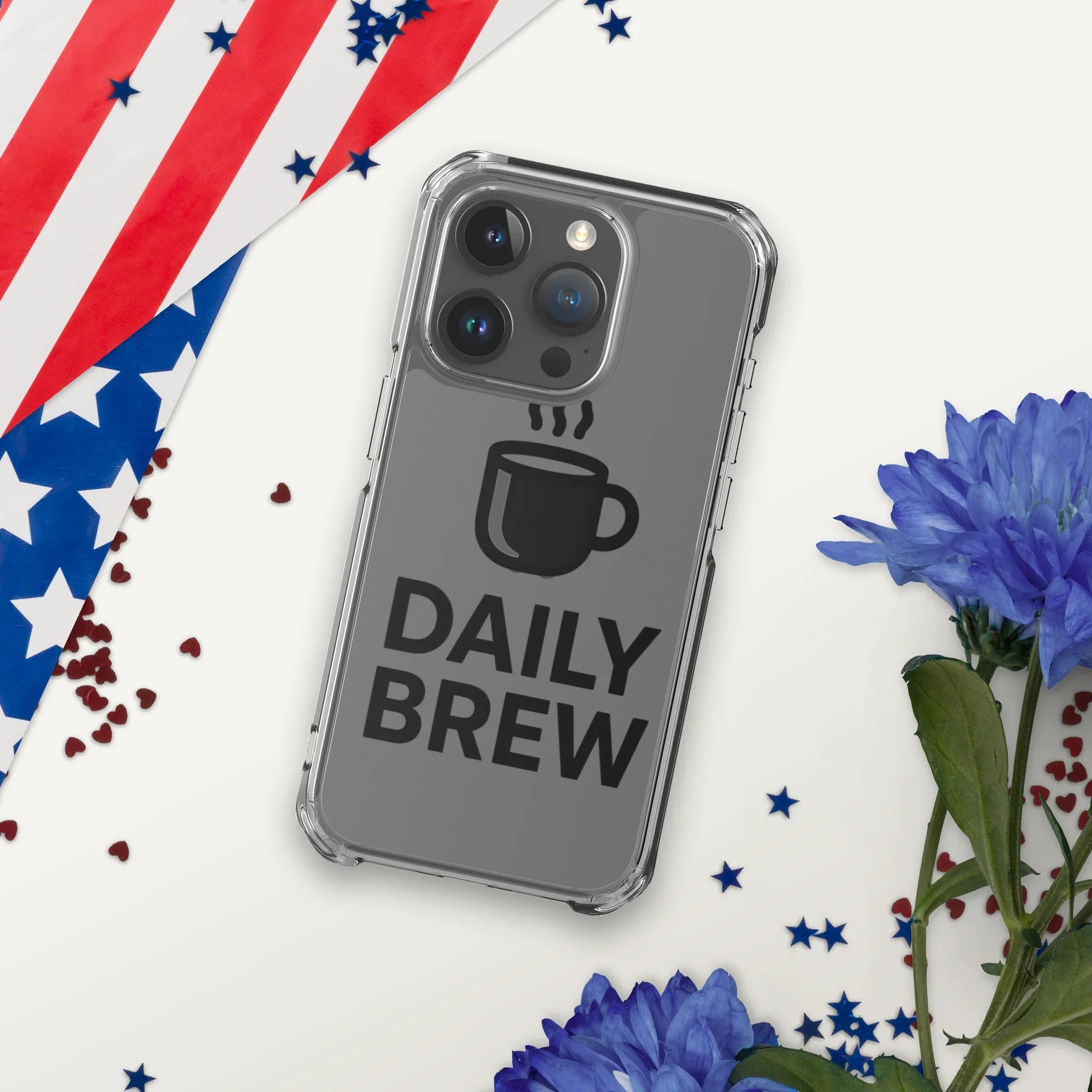 Daily Brew Phone Case – Bold Black Mug Design - RaZits