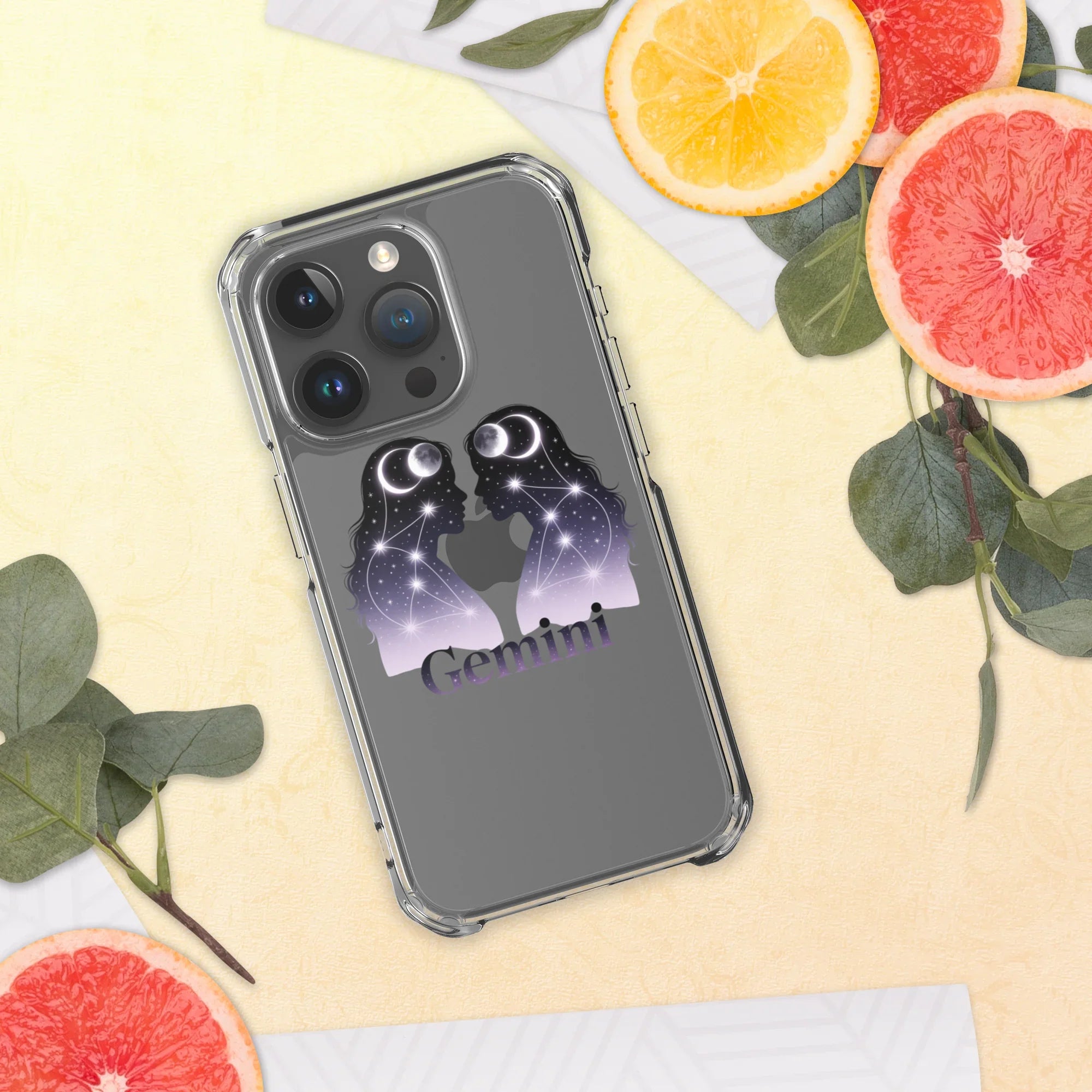 Gemini iPhone Case – Twin Lunar Reflections - RaZits