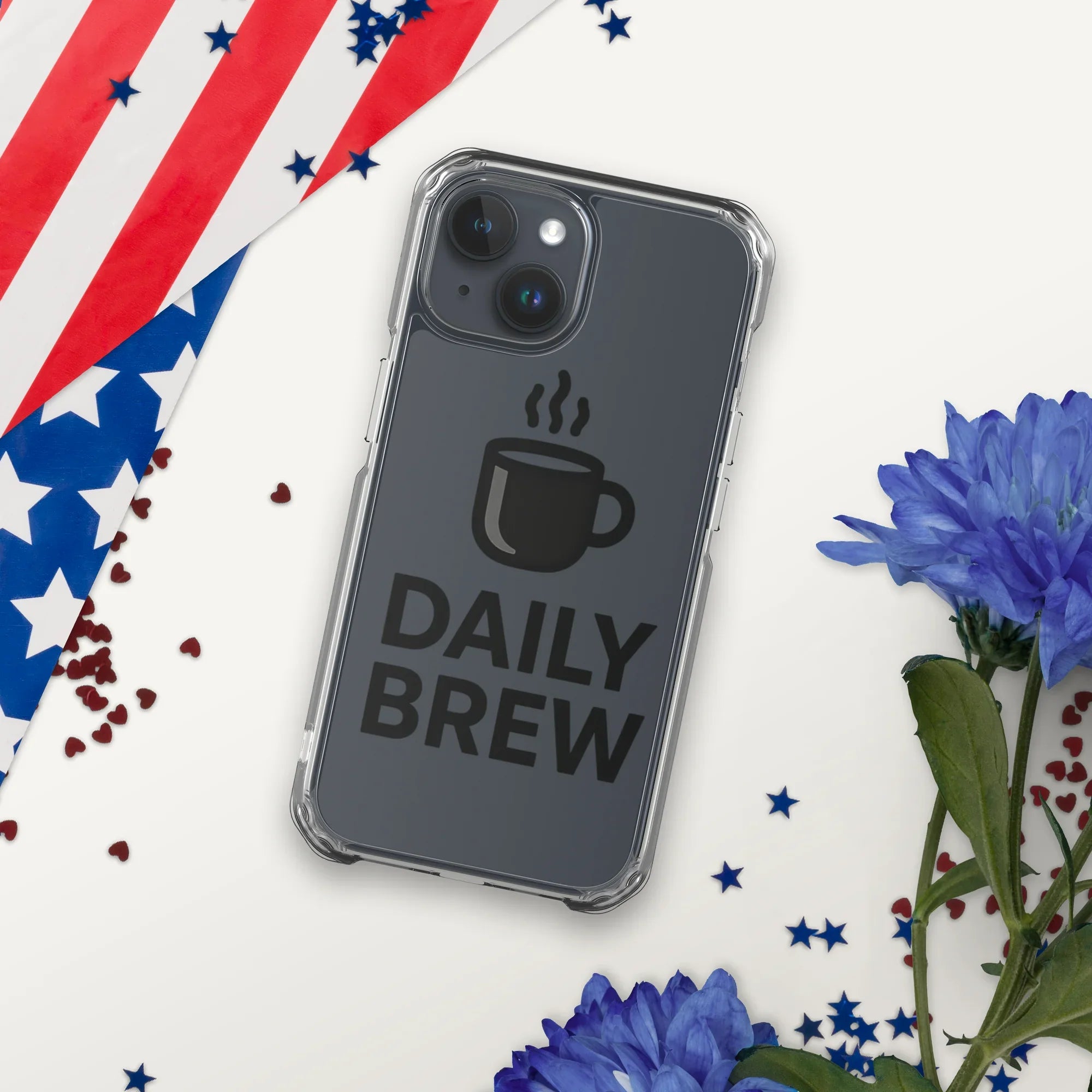 Daily Brew Phone Case – Bold Black Mug Design - RaZits