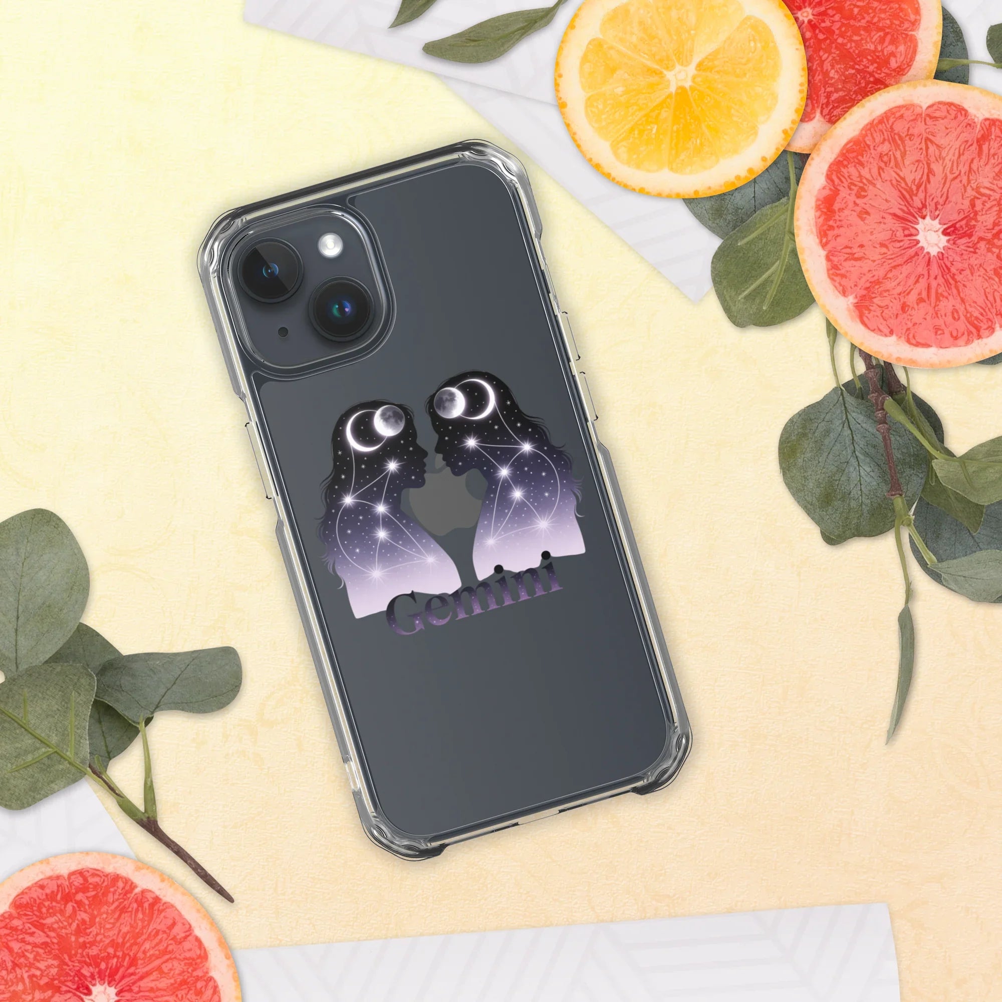 Gemini iPhone Case – Twin Lunar Reflections - RaZits