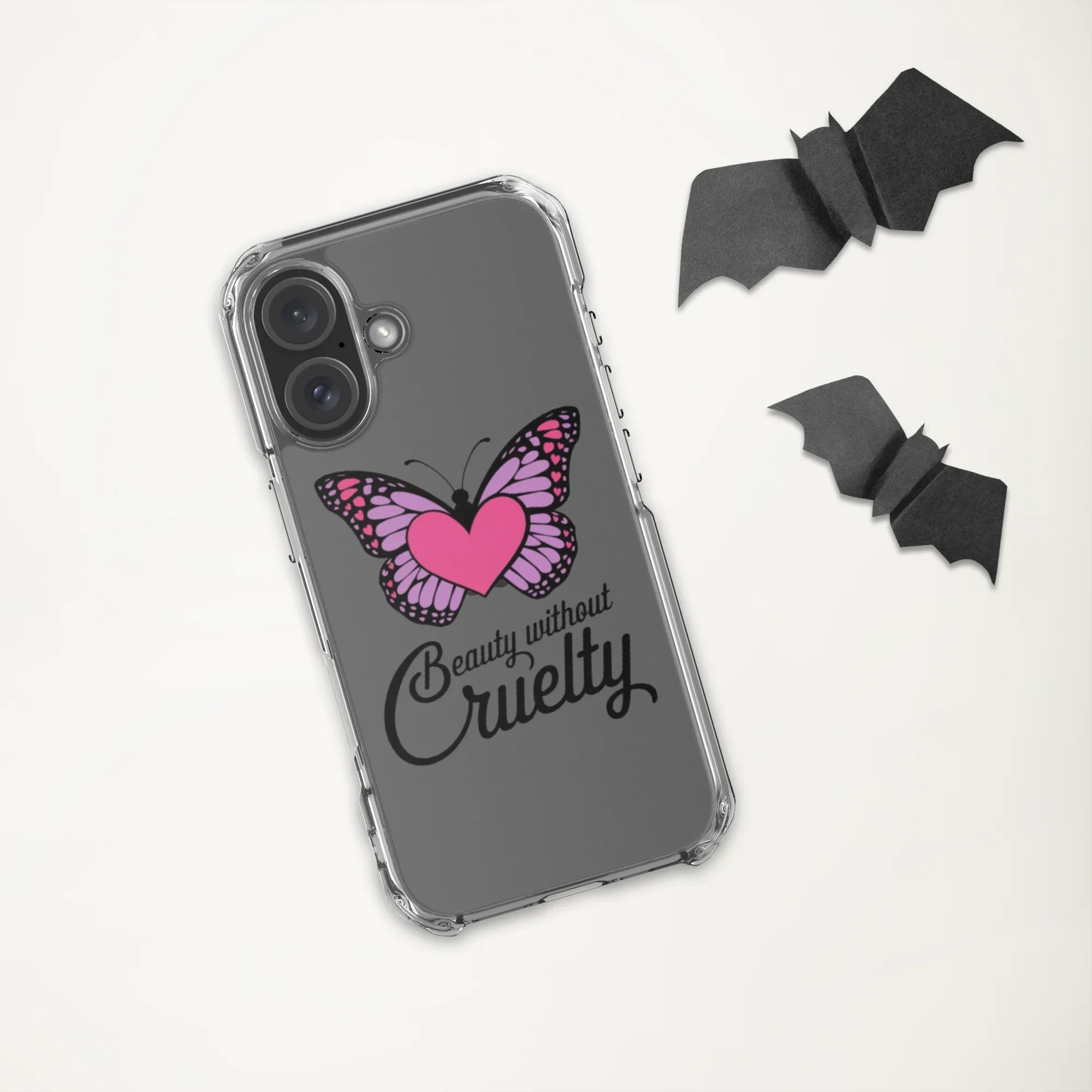 Beauty Without Cruelty Sticker – Pink & Purple Butterfly Decal - RaZits