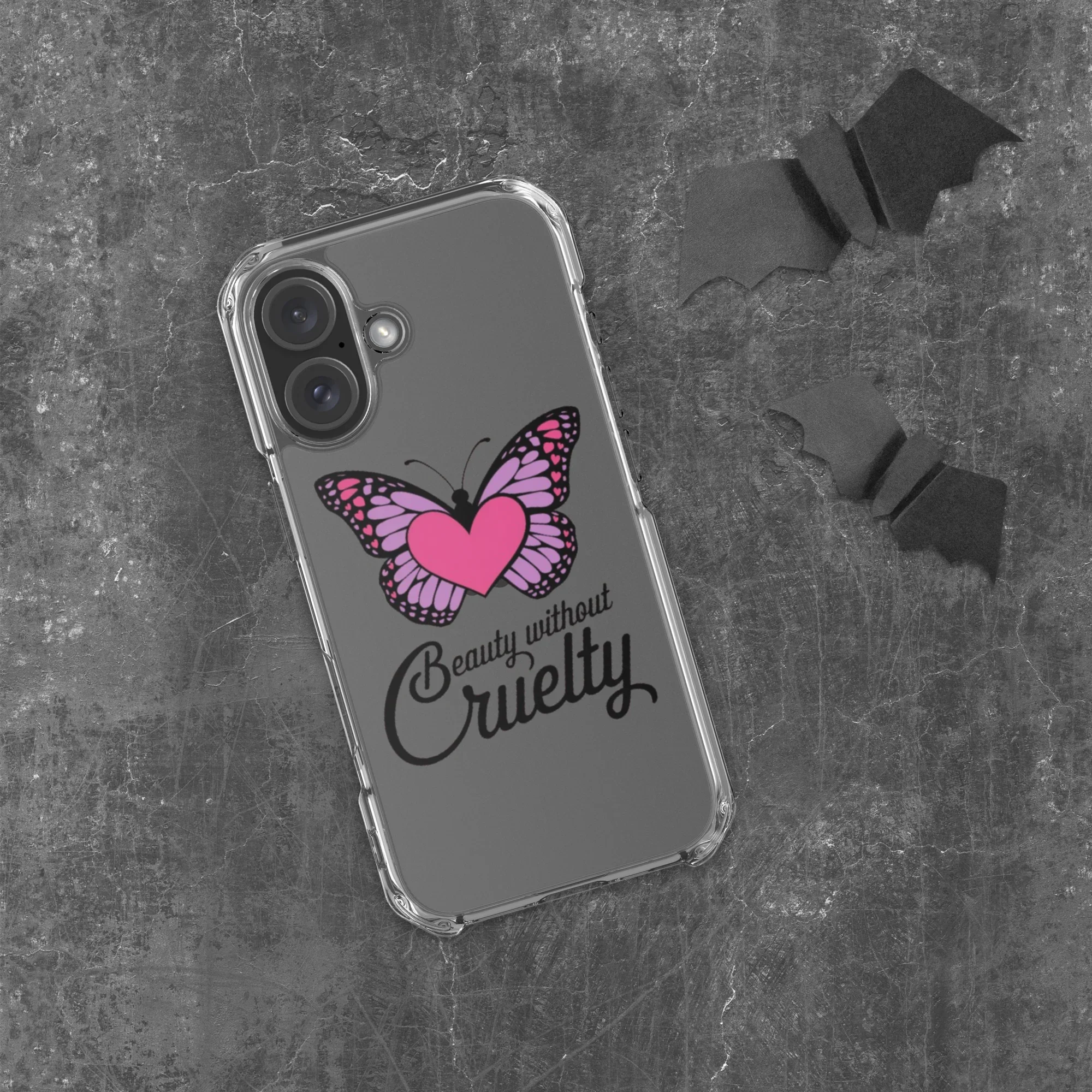 Beauty Without Cruelty Sticker – Pink & Purple Butterfly Decal - RaZits
